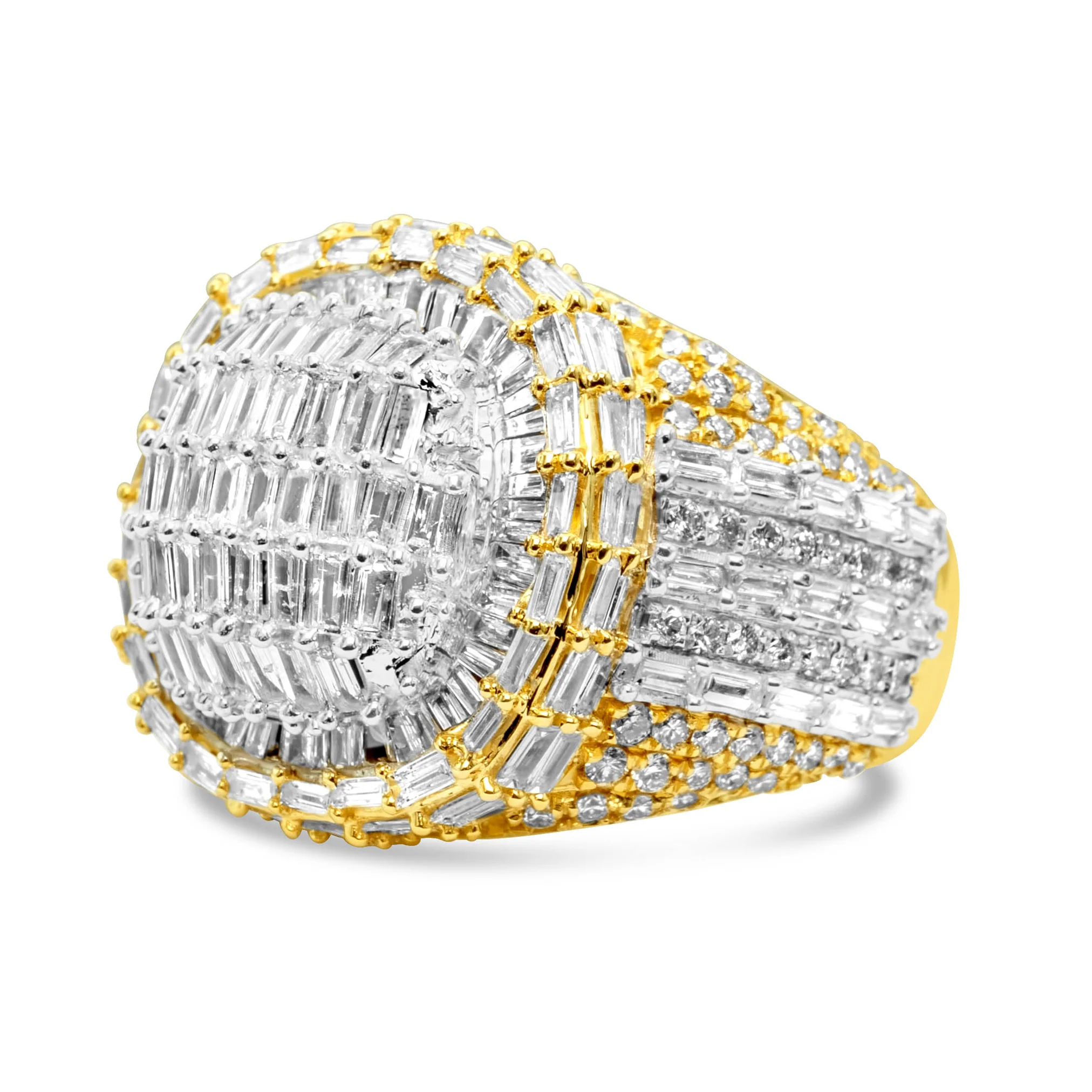 14K Yellow Gold Men's Diamond Ring 3.00 CT - Image 2