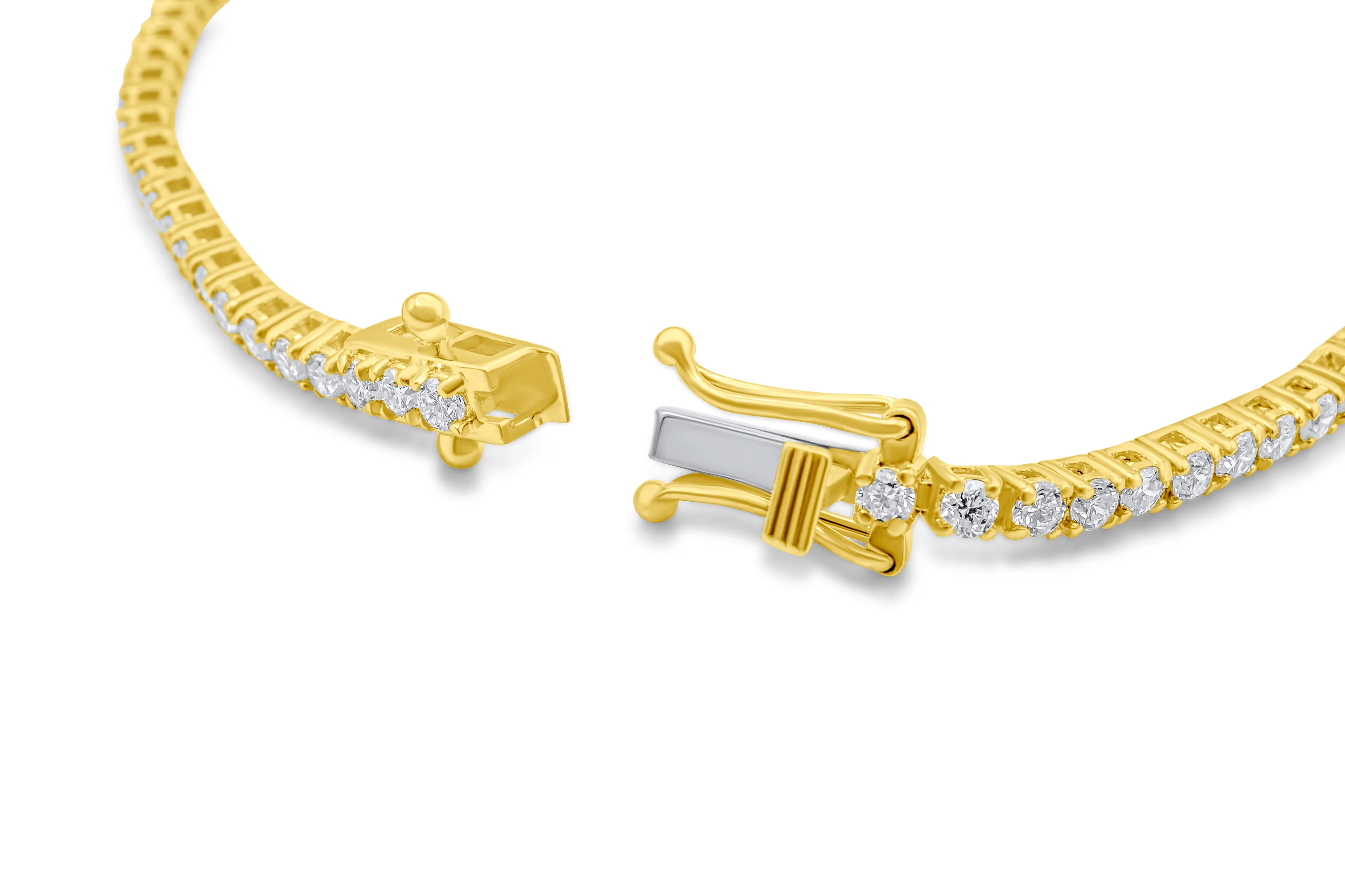 14K Yellow Gold Tennis Bracelet 2.54 CT - Image 4
