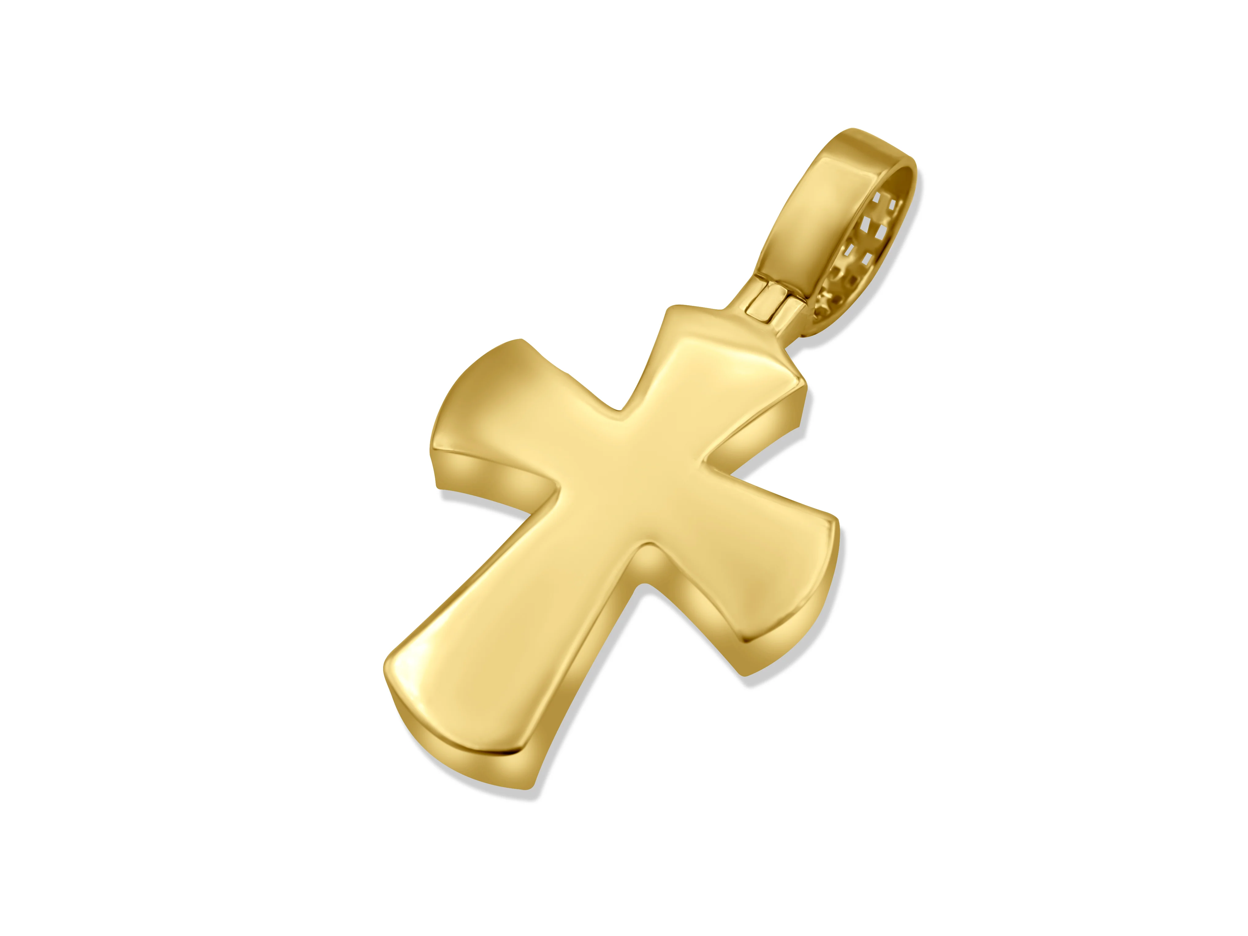14K Gold Diamond Cross Pendant 1.43 CT - Image 4