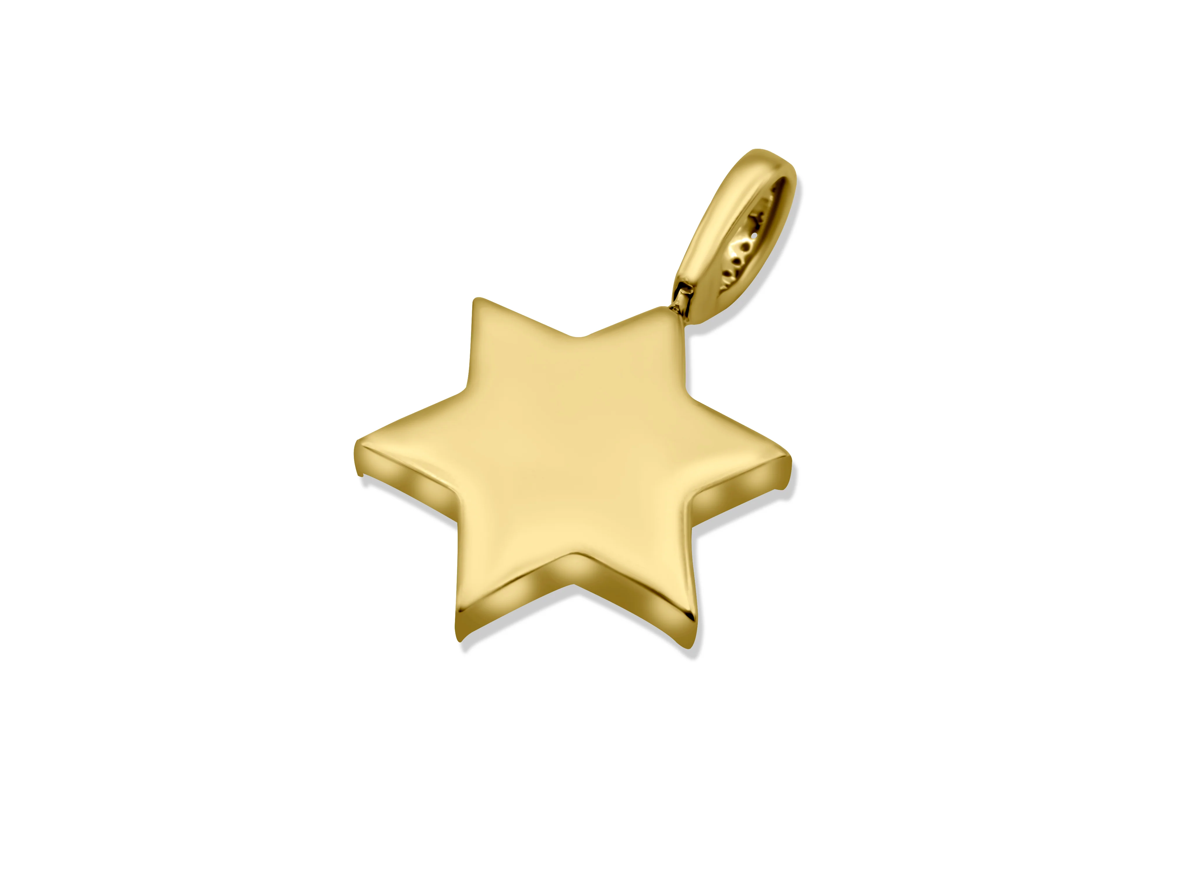 14K Gold Diamond Star Pendant 0.38 CT - Image 4