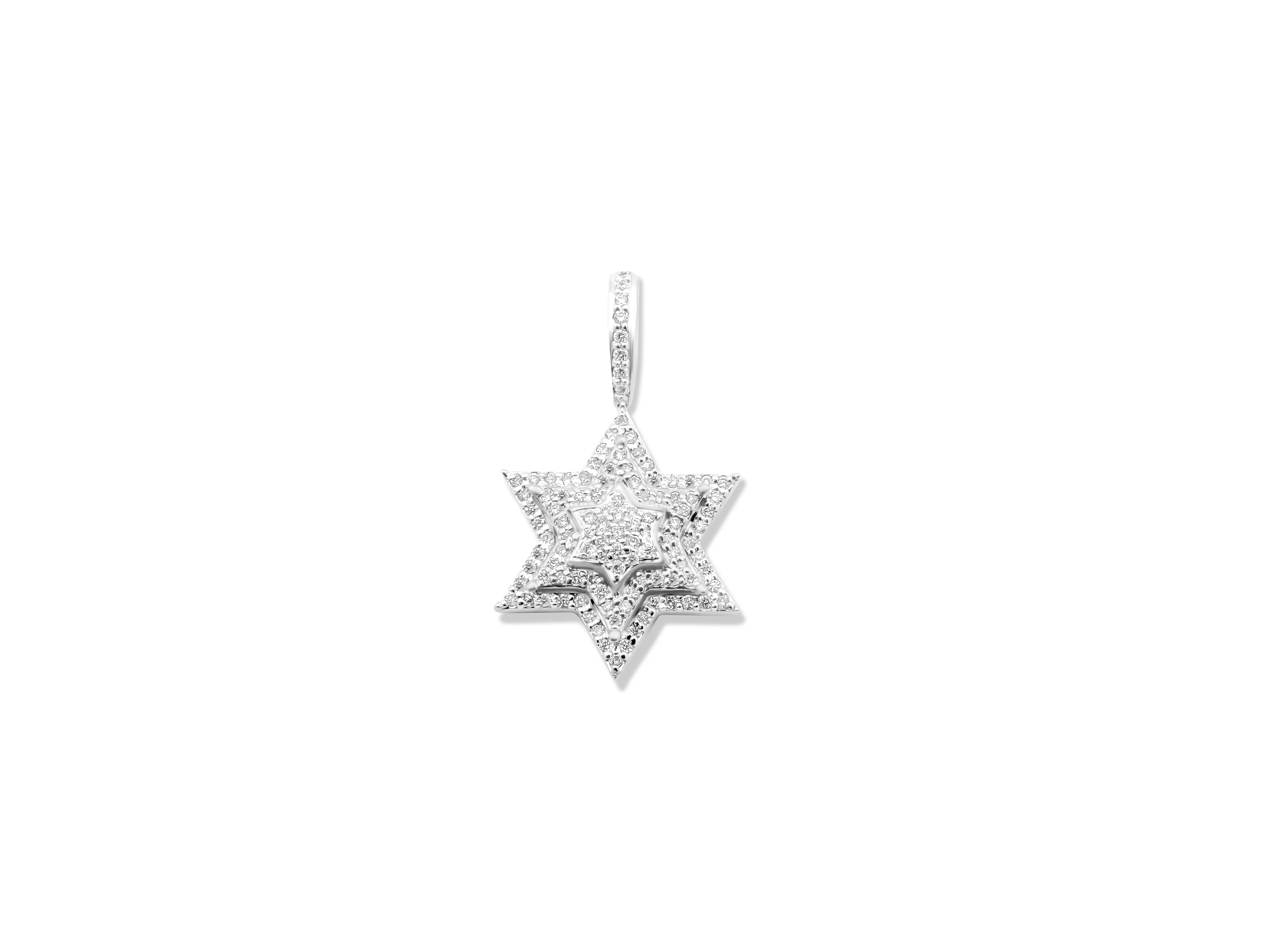 14K Gold Diamond Star Pendant 0.38 CT - Image 5