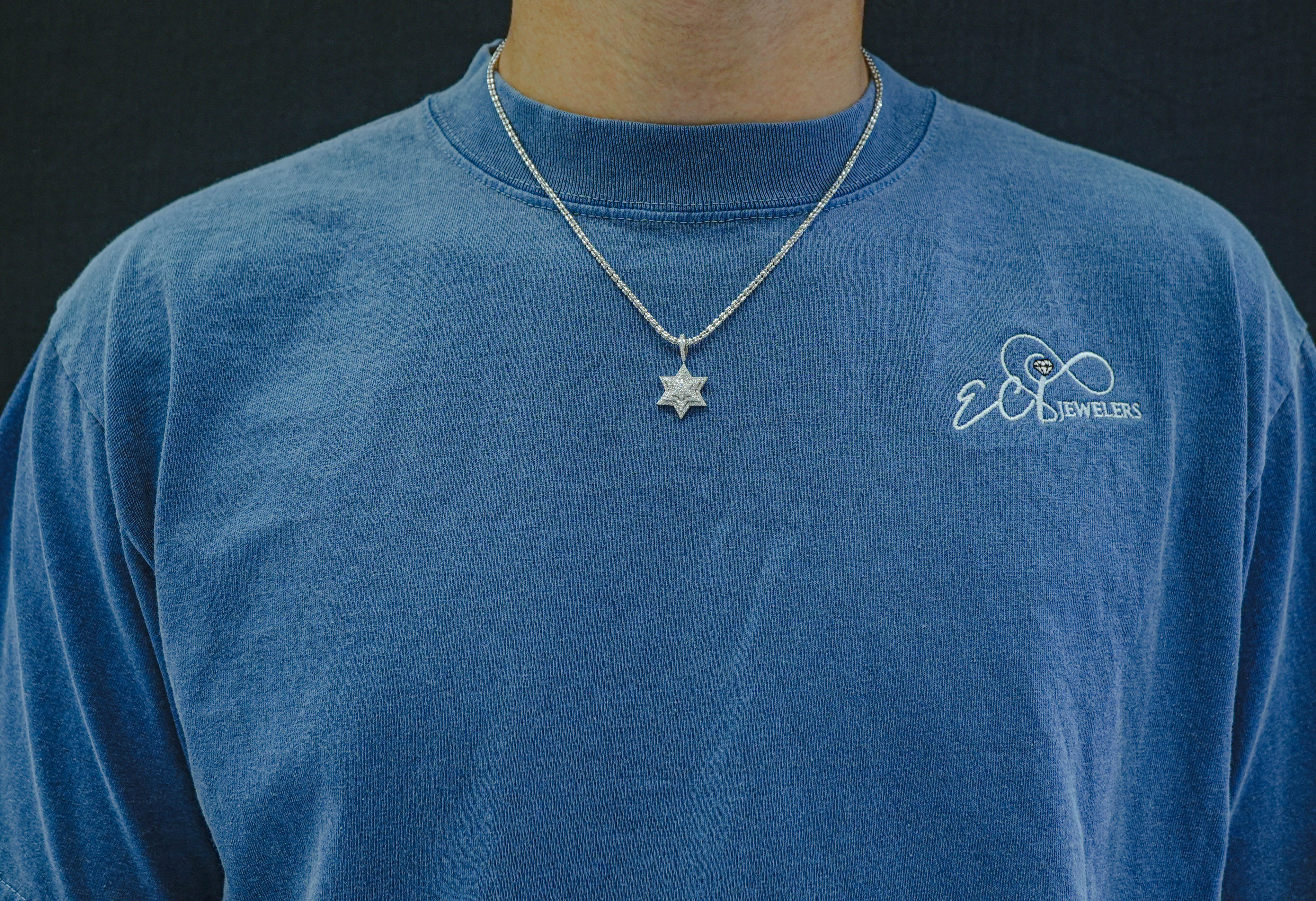 14K Gold Diamond Star Pendant 0.38 CT - Image 6