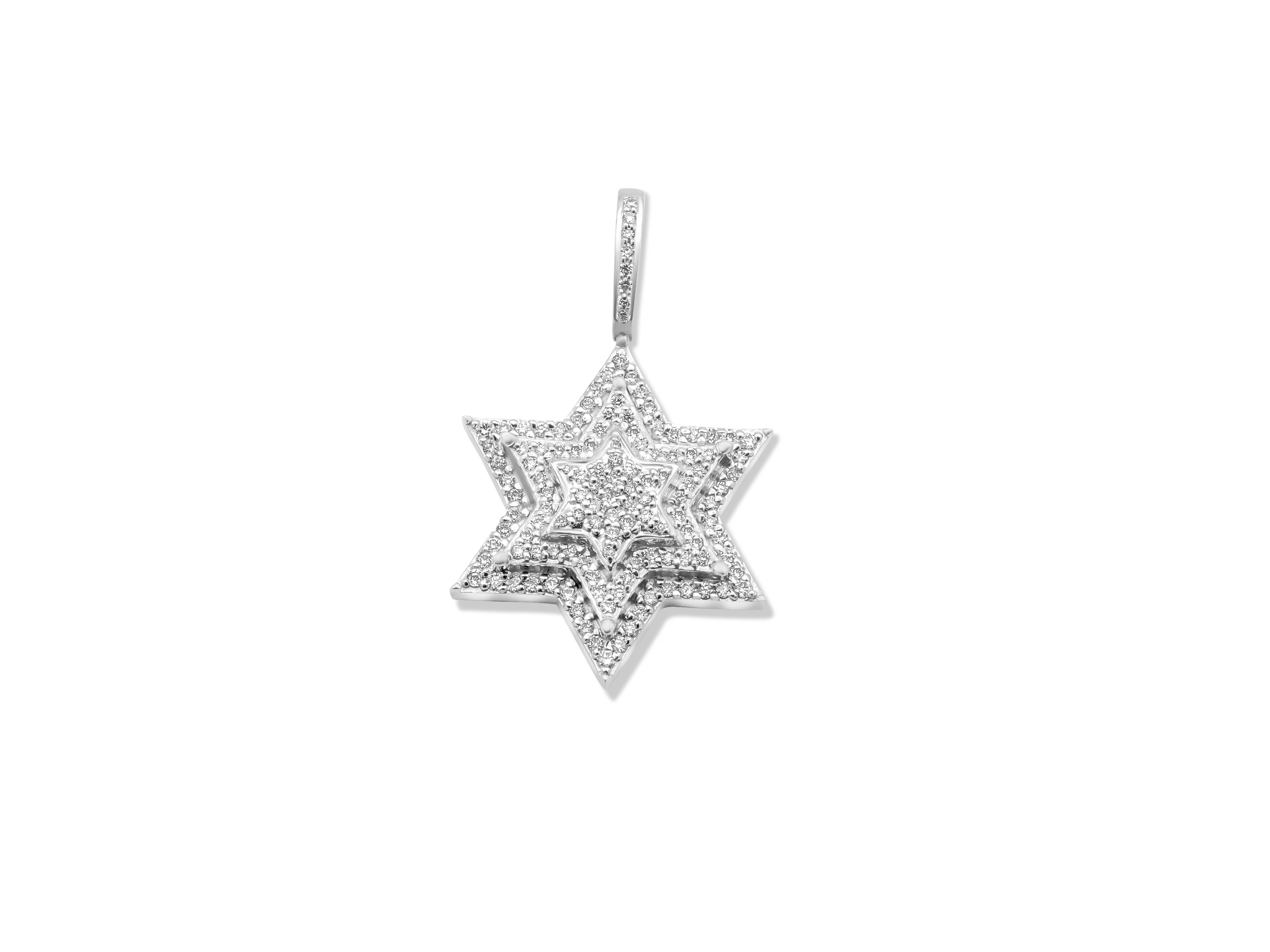 14K Gold Diamond Star Pendant 0.79 CT - Image 8