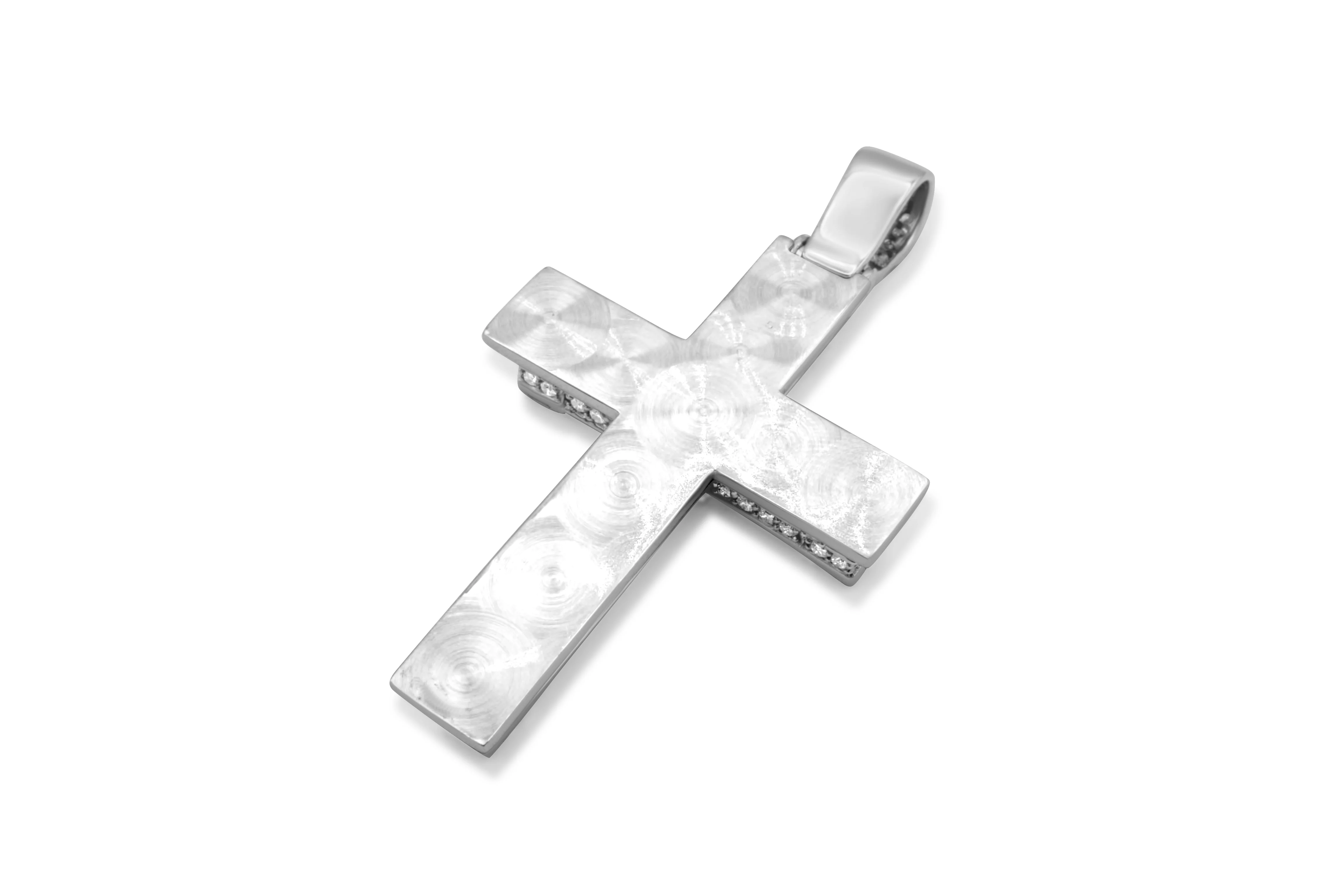 14K Gold Diamond Cross Pendant 3.81 CT - Image 8