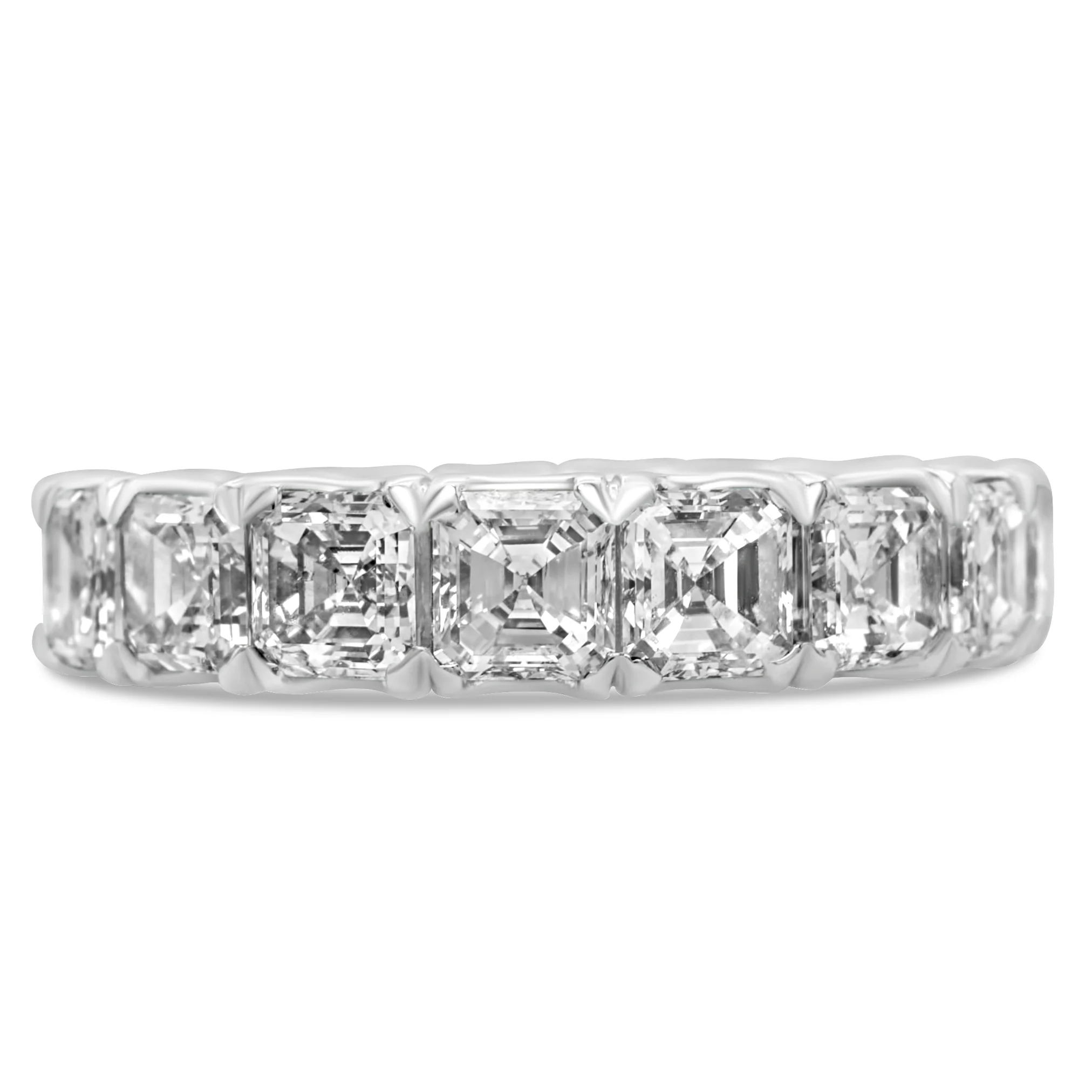 18K White Gold  Eternity Wedding Band 3.67 CT - Image 3