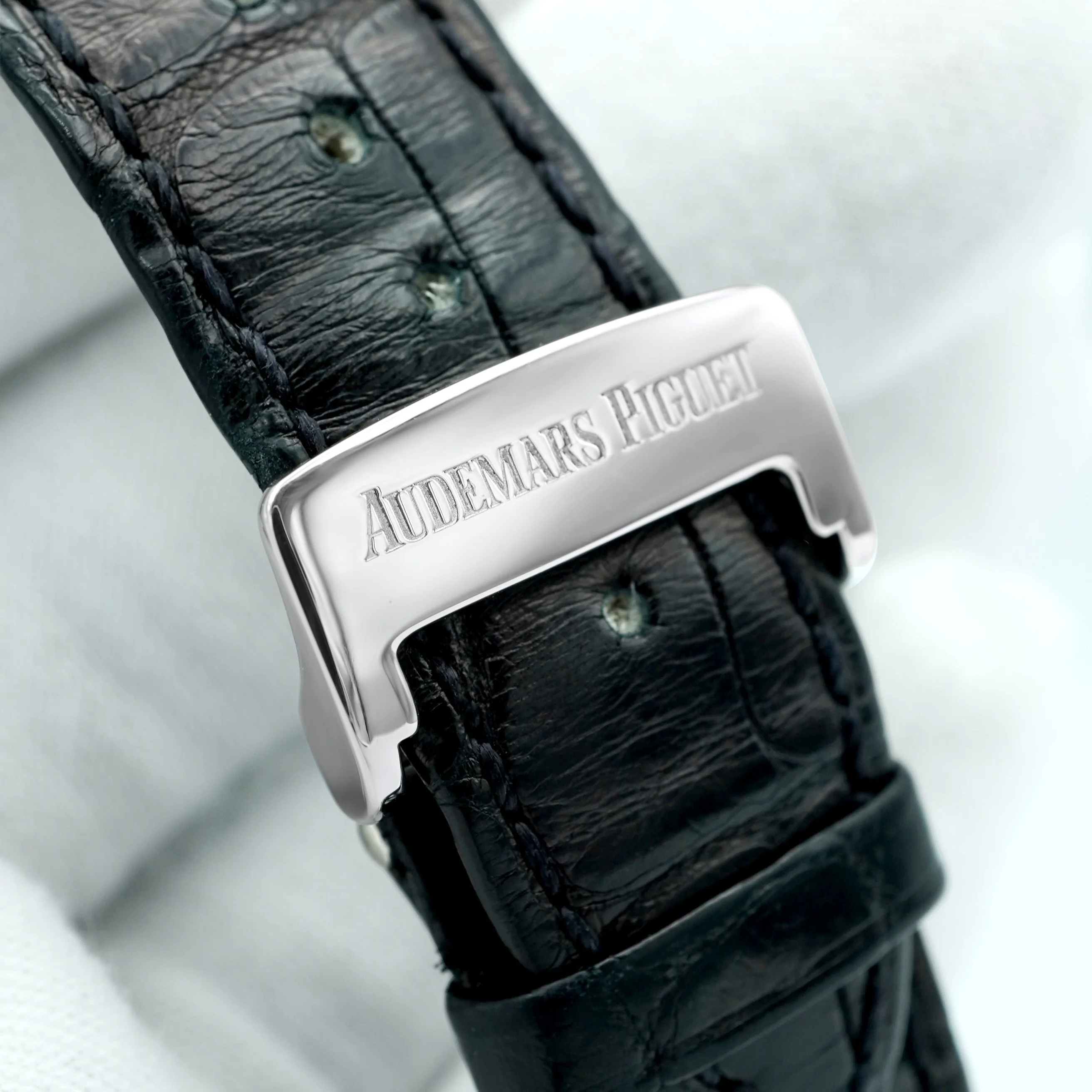 Audemars Piguet 15350ST.OO.D002CR.01 Millenary 4101 Black Dial Stainless Steel Leather Strap 2014 - Image 5