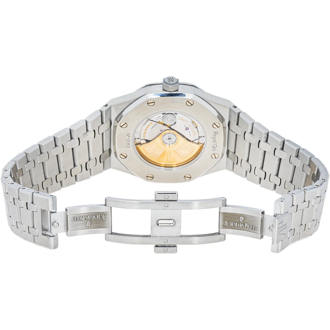 Audemars Piguet  15400ST.OO.1220ST.03 Royal Oak Blue Dial Stainless Steel Box and Archives 2012 - Image 2