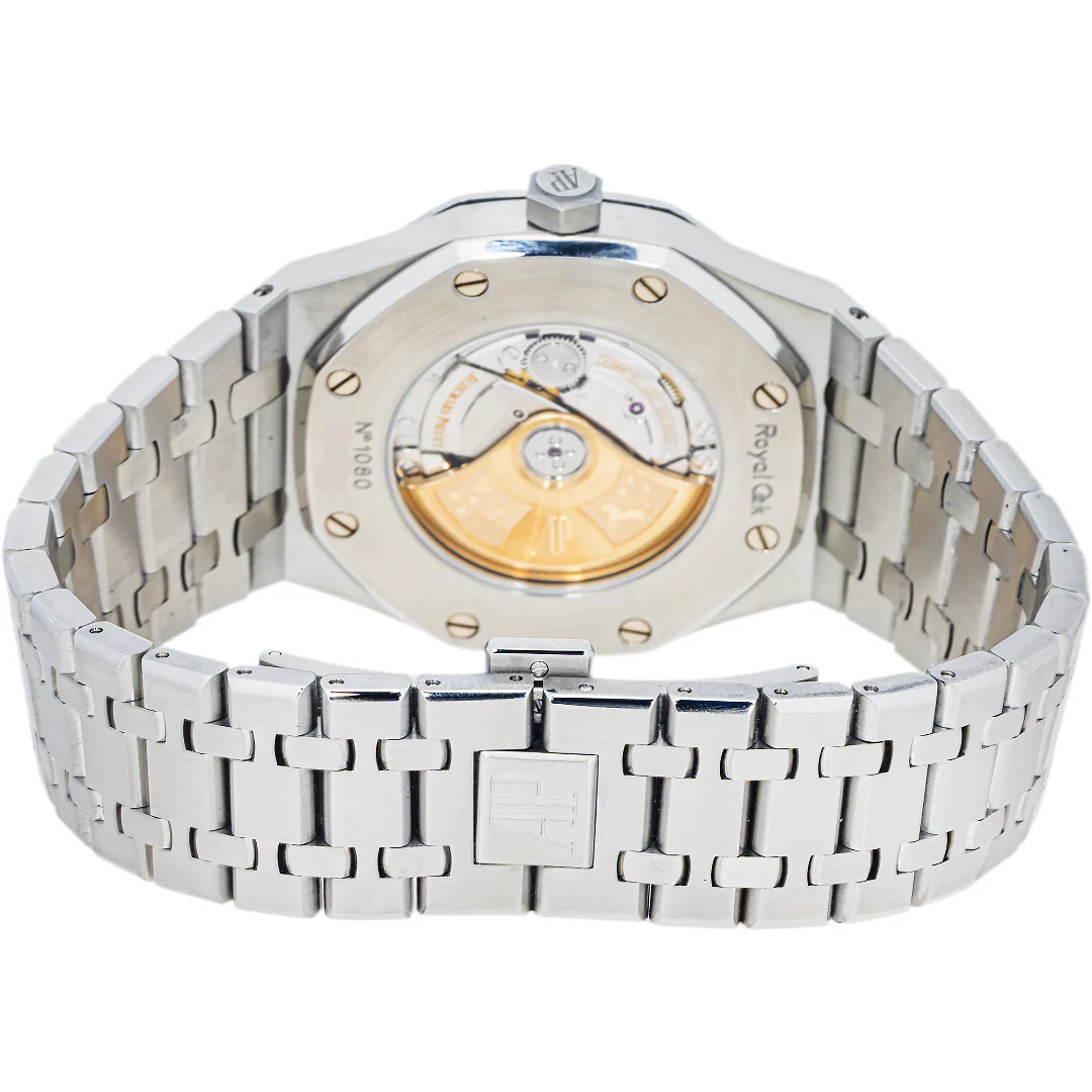 Audemars Piguet  15400ST.OO.1220ST.03 Royal Oak Blue Dial Stainless Steel Box and Archives 2012 - Image 3
