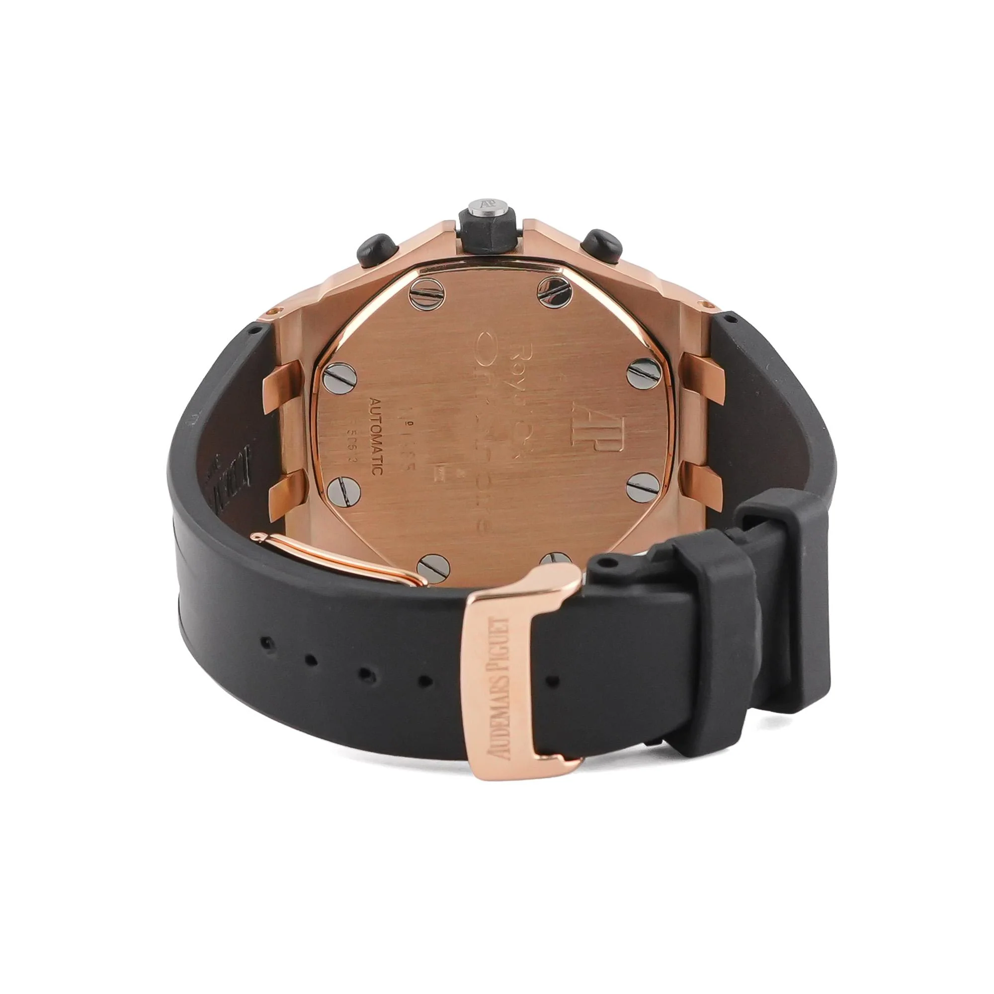 Audemars Piguet 25940.OK.O.D002.CA.01 Royal Oak Offshore Chronograph 18K Rose Gold 42 mm Gray Dial Rubber Strap Box and Papers 2003 - Image 4
