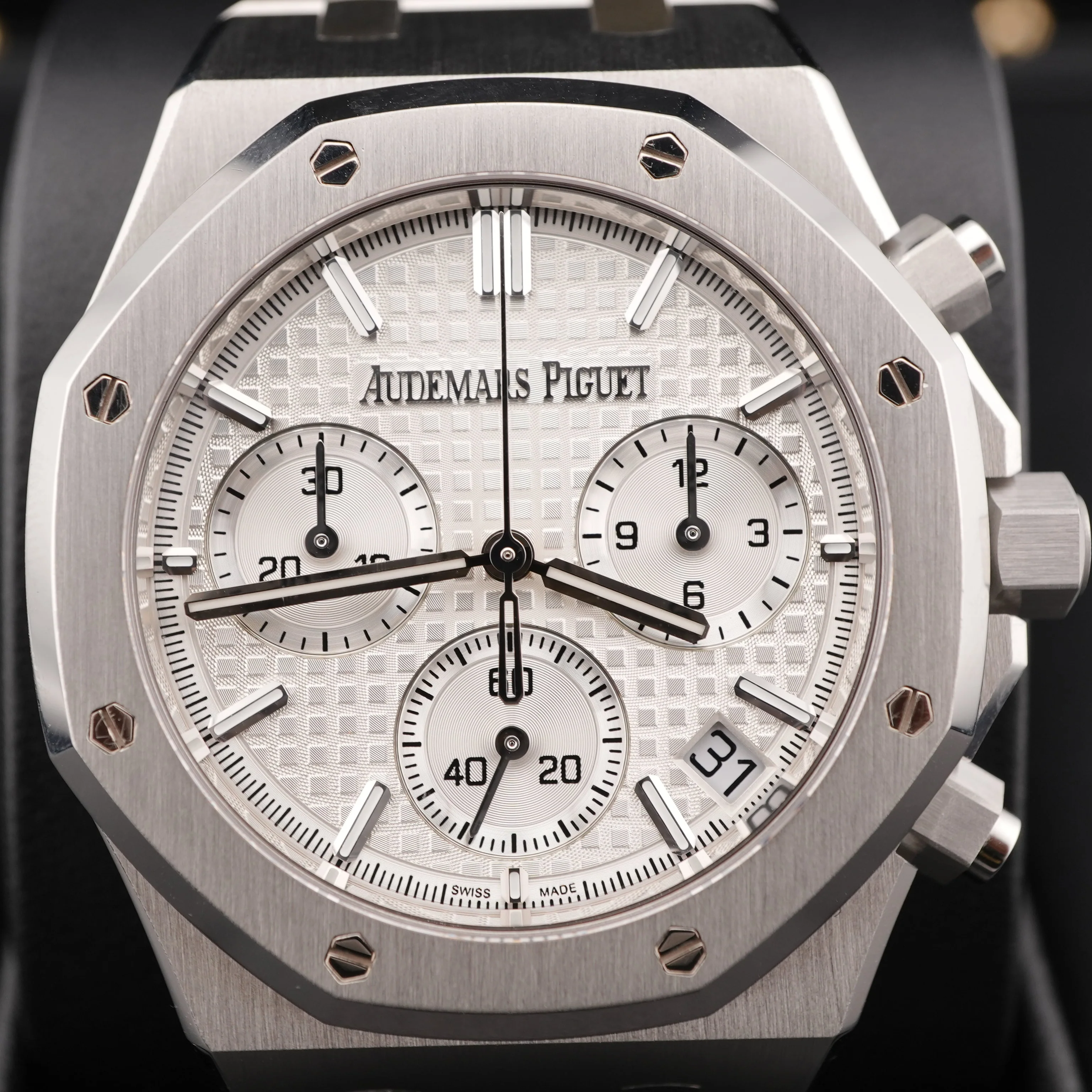 Audemars Piguet 26240ST.OO.1320ST.07 Royal Oak Chronograph Silver Dial Stainless Steel Box and Papers 2023 - Image 3