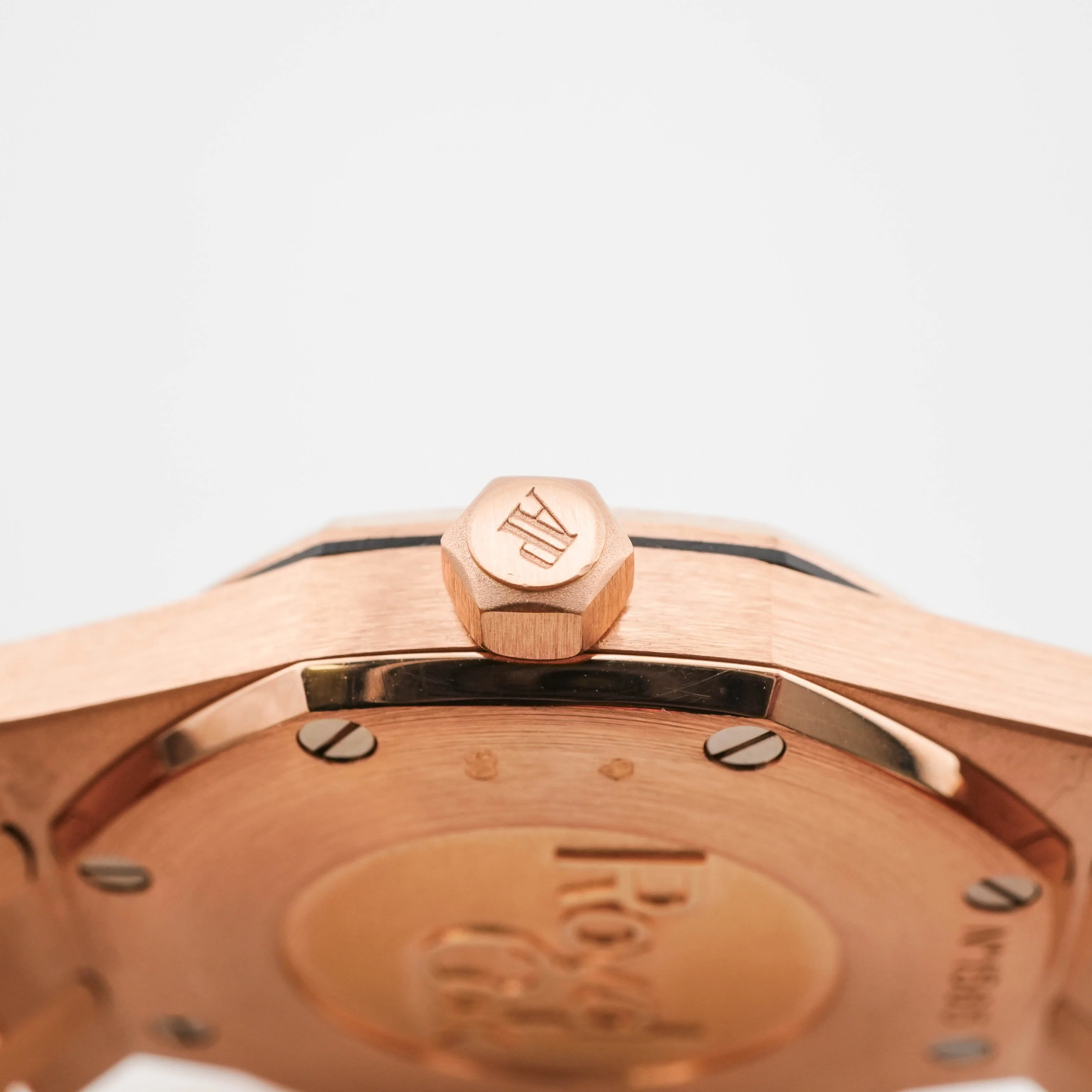 Audemars Piguet 67651OR.ZZ.D080CA.01 Royal Oak 33 mm 18K Rose Gold Diamond Bezel Brown Dial Box 2016 - Image 8