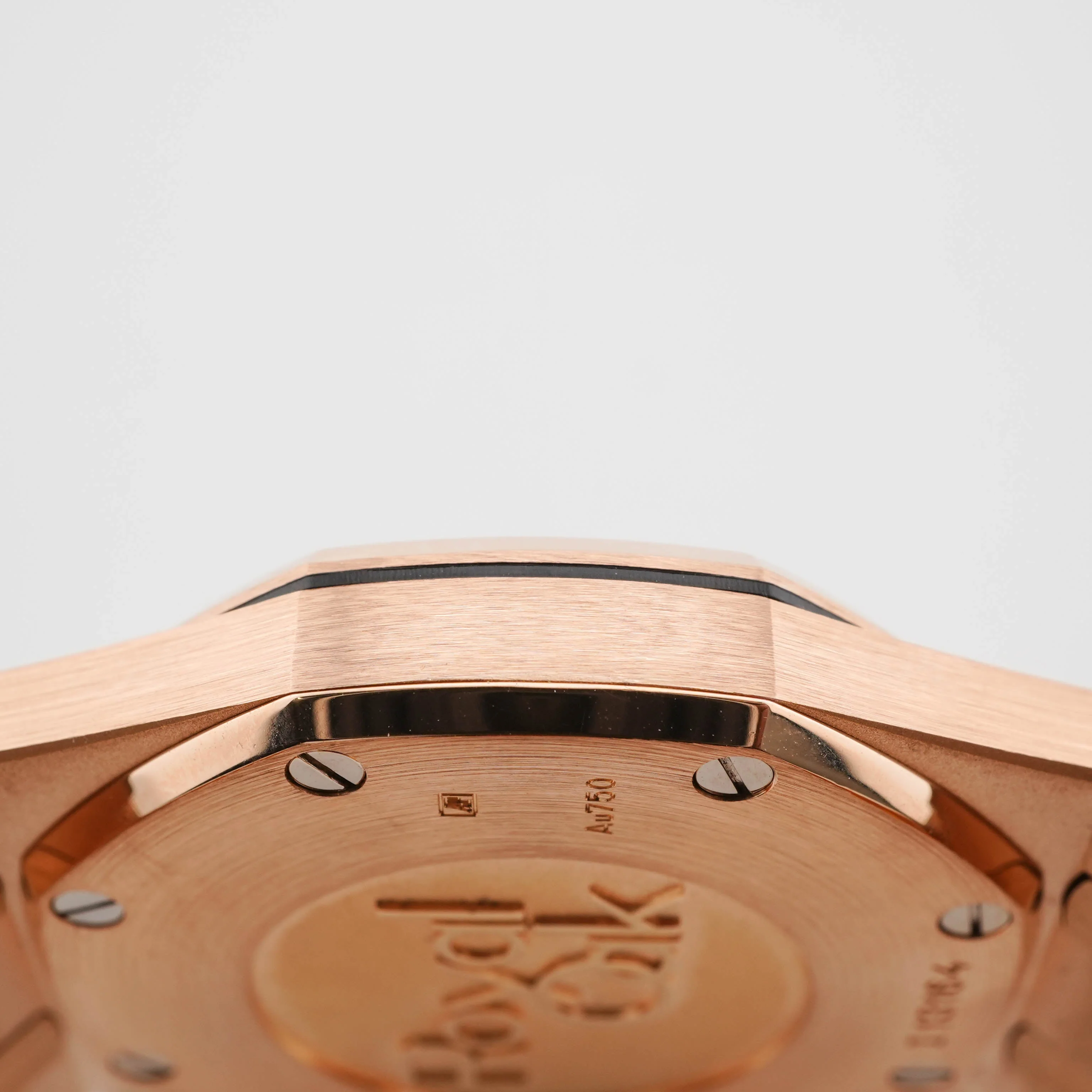 Audemars Piguet 67651OR.ZZ.D080CA.01 Royal Oak 33 mm 18K Rose Gold Diamond Bezel Brown Dial Box 2016 - Image 9