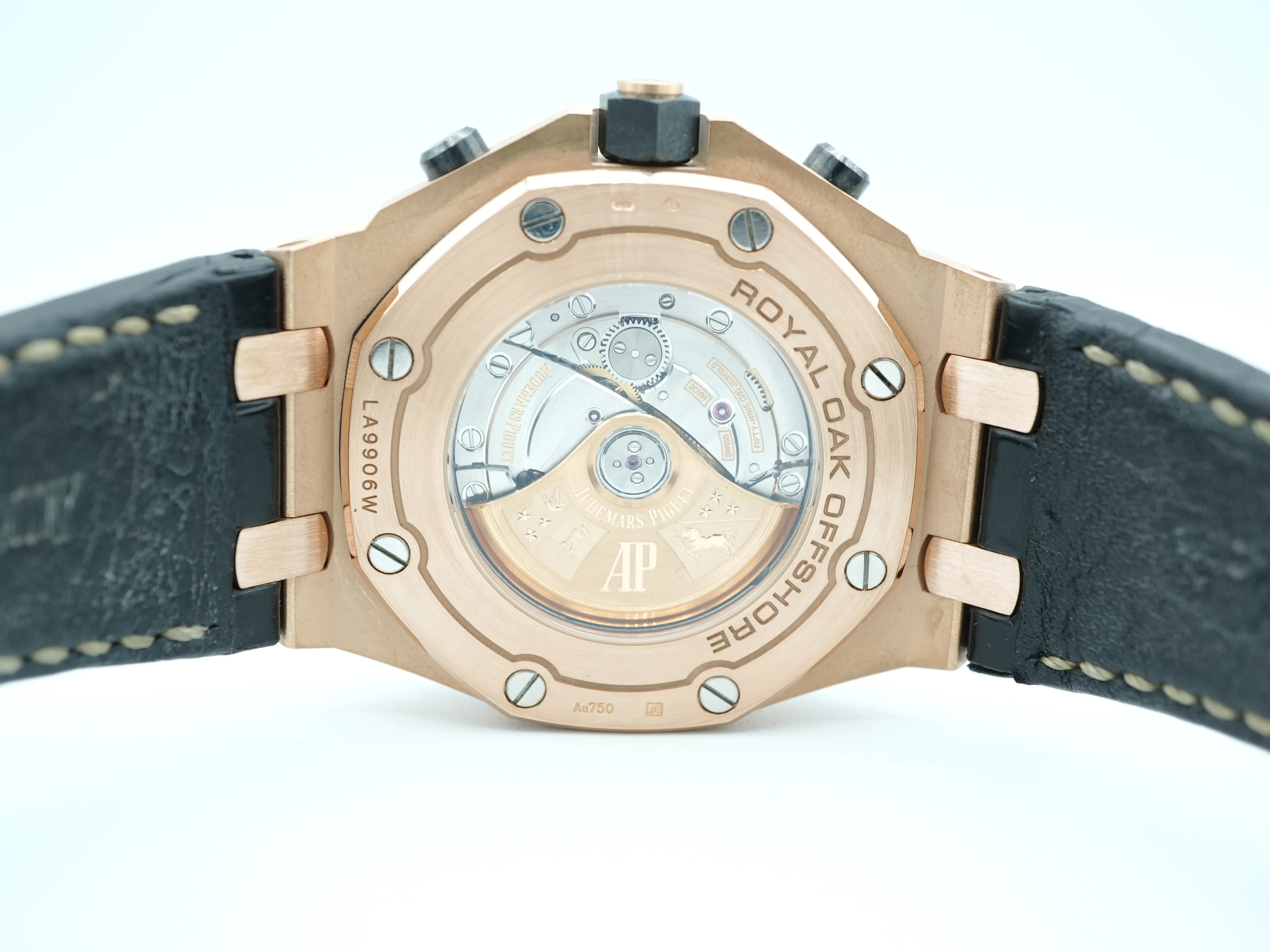 Audemars Piguet Royal Oak Offshore Chronograph 42 mm 18K Rose Gold Black Arabic Dial Complete Set 2021 - Image 9