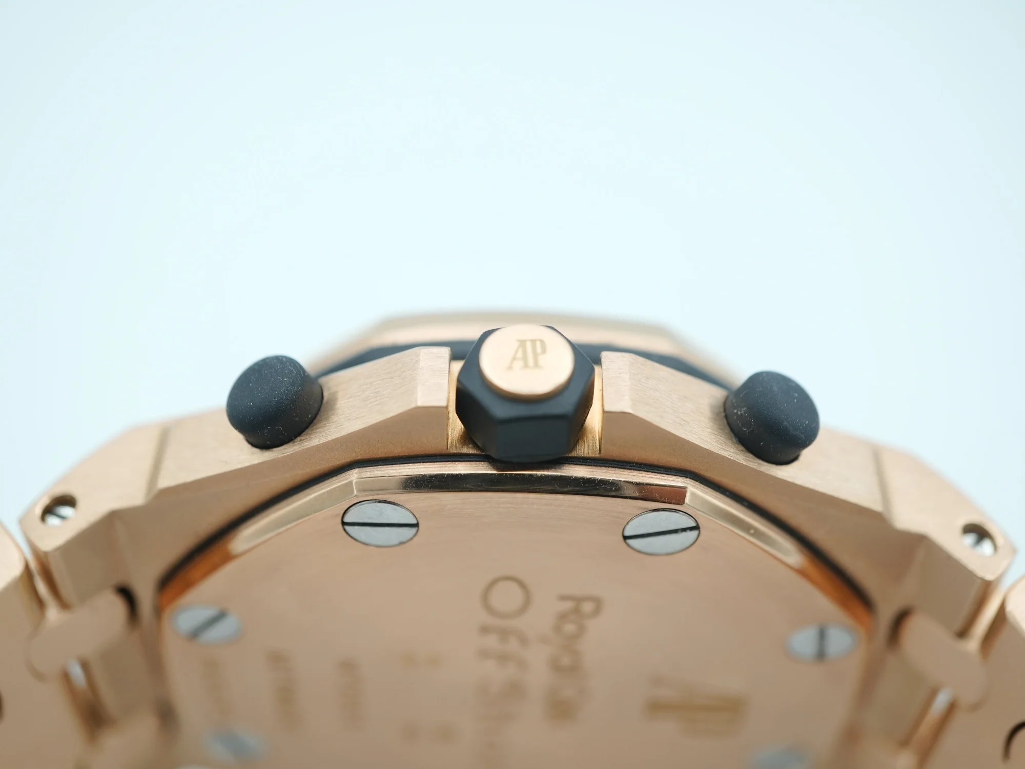 Audemars Piguet Royal Oak Offshore Chronograph Certified Guilloche Grey Dial 18K Rose Gold Bracelet 2003 - Image 8