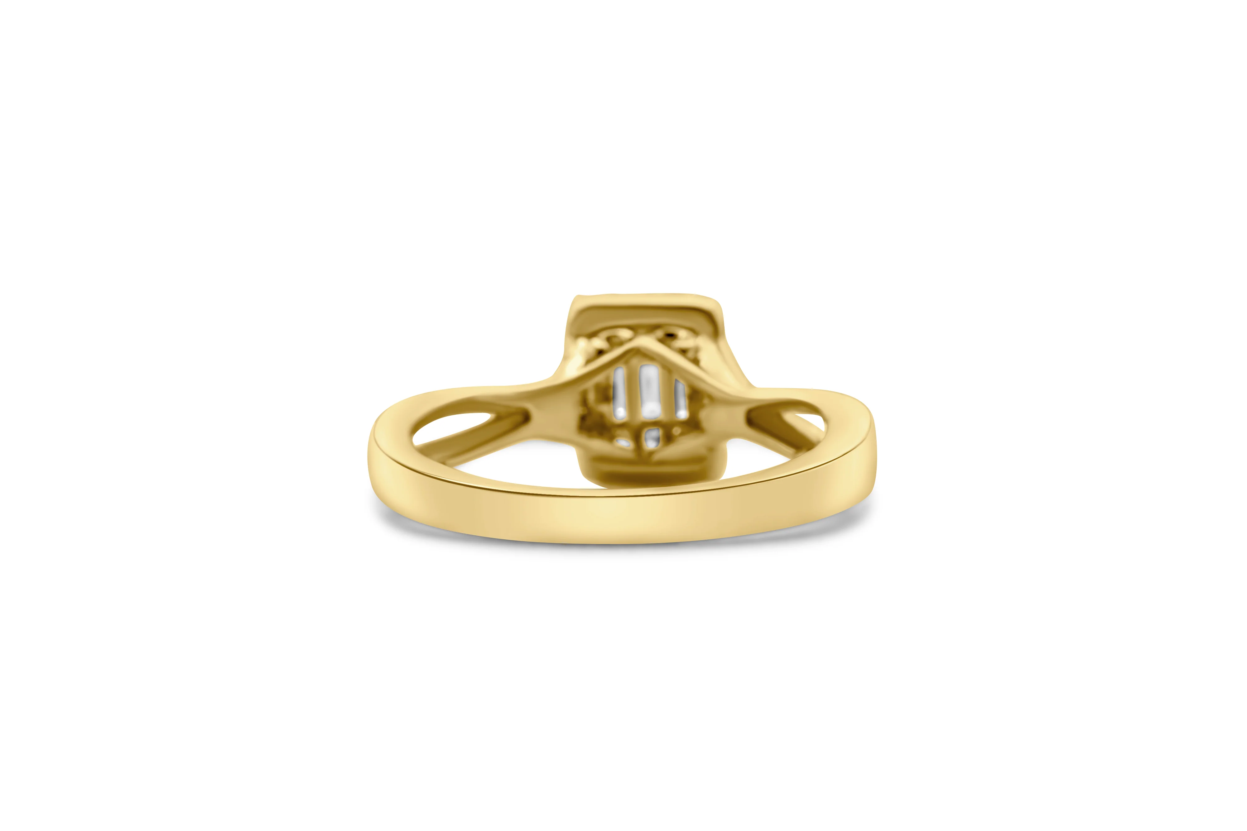 14K Yellow Gold Ladies' Diamond Criss Cross Ring (0.53 CTW) - Image 3