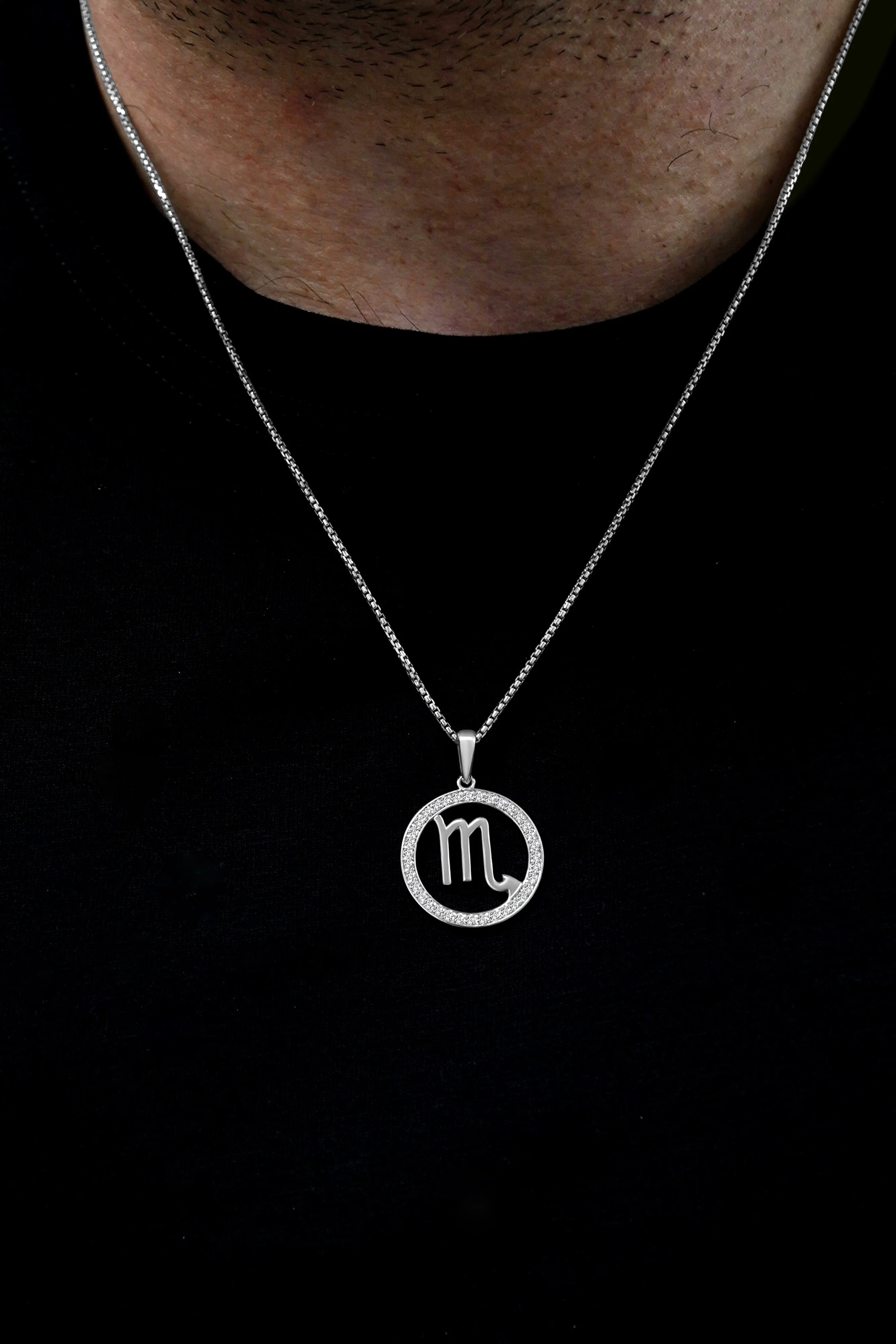 14K Gold Scorpio Zodiac Diamond Men's Pendant (0.65 CTW) - Image 3
