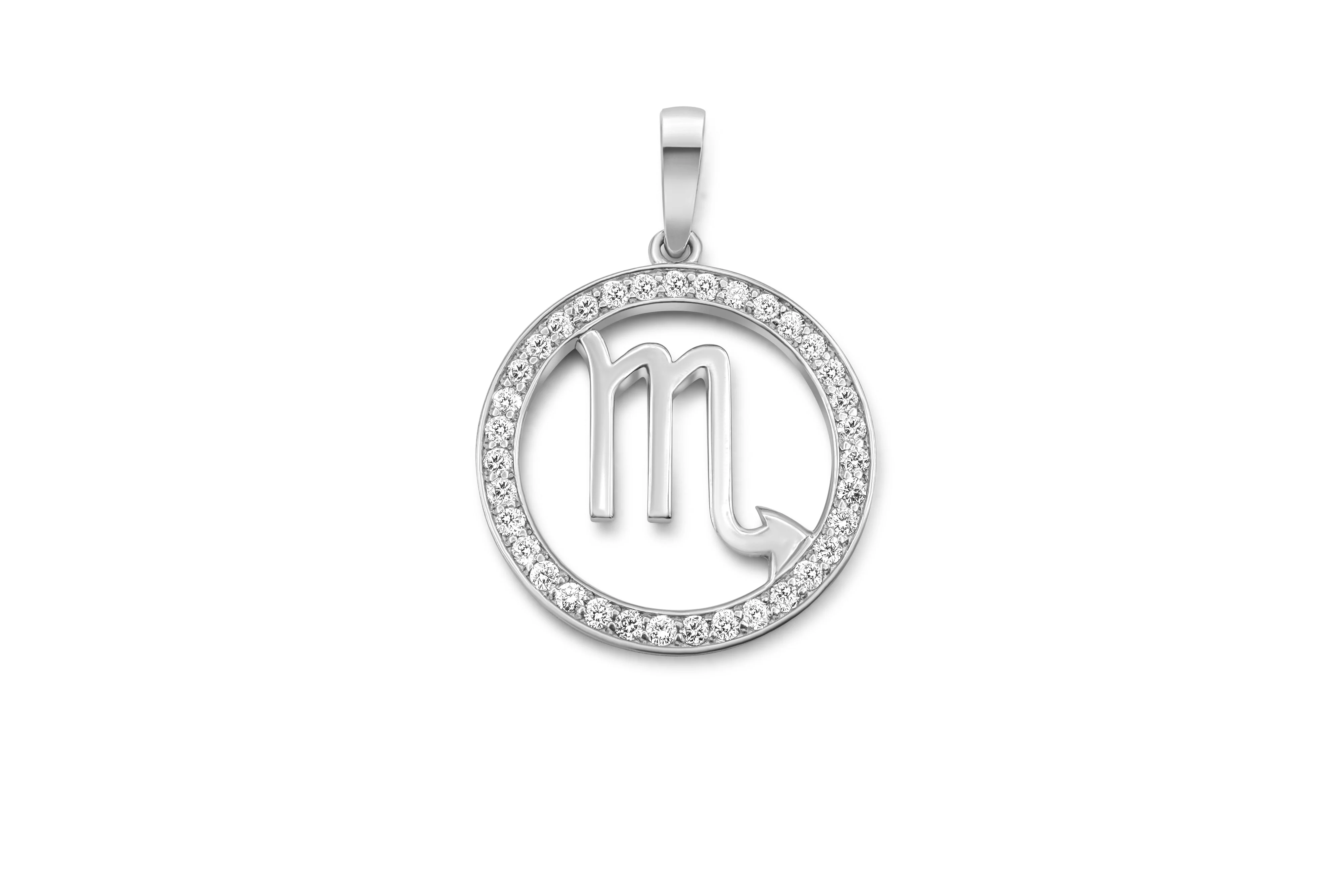 14K Gold Scorpio Zodiac Diamond Men's Pendant (0.65 CTW) - Image 4