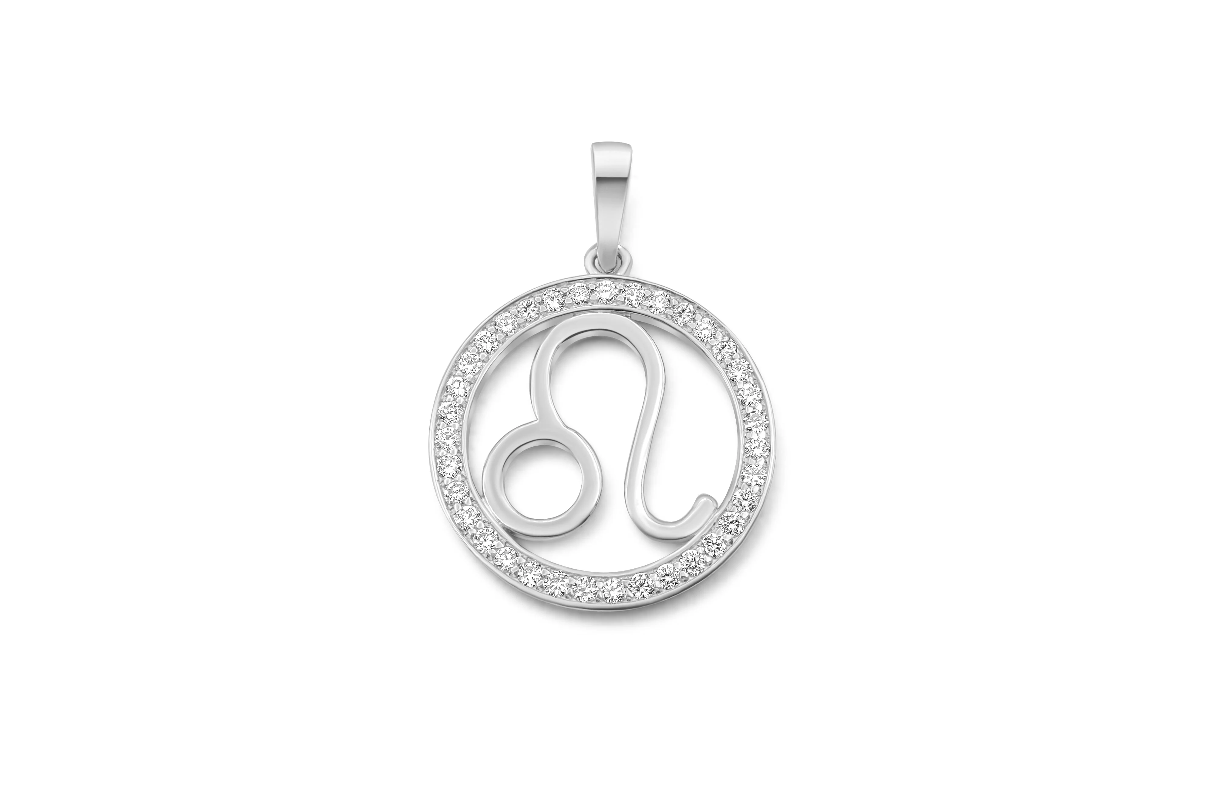 14K Gold Leo Zodiac Diamond Men's Pendant (0.65 CTW) - Image 3