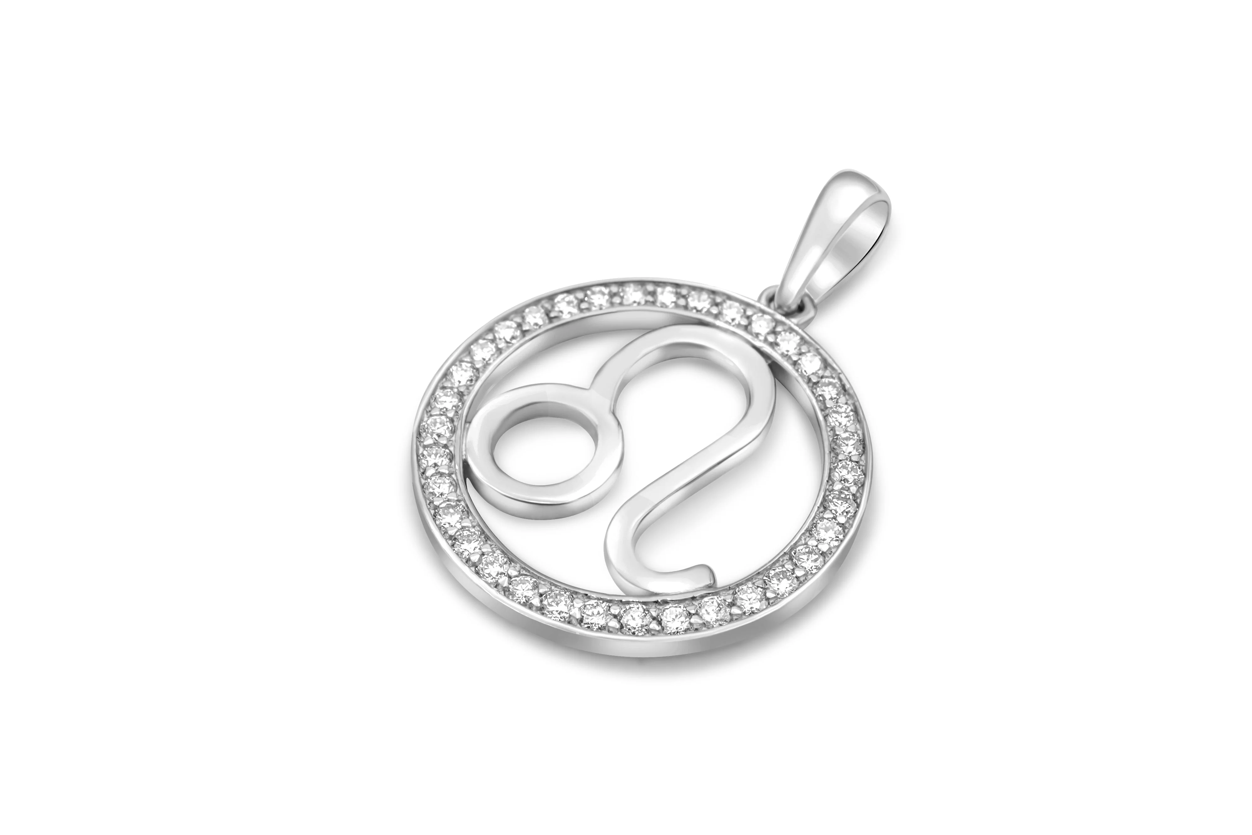 14K Gold Leo Zodiac Diamond Men's Pendant (0.65 CTW) - Image 6