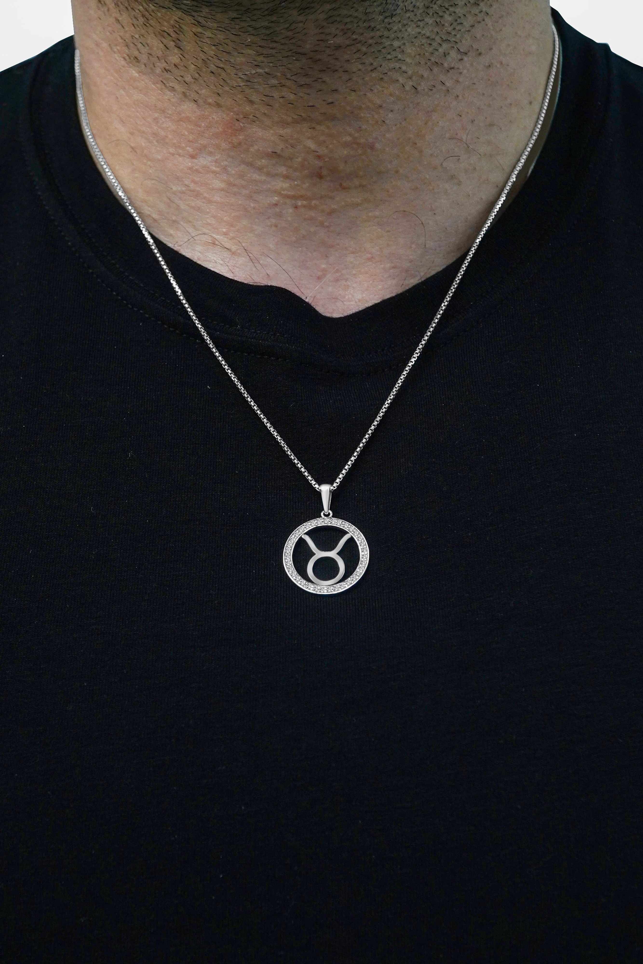 14K Gold Taurus Zodiac Diamond Men's Pendant (0.65 CTW) - Image 3