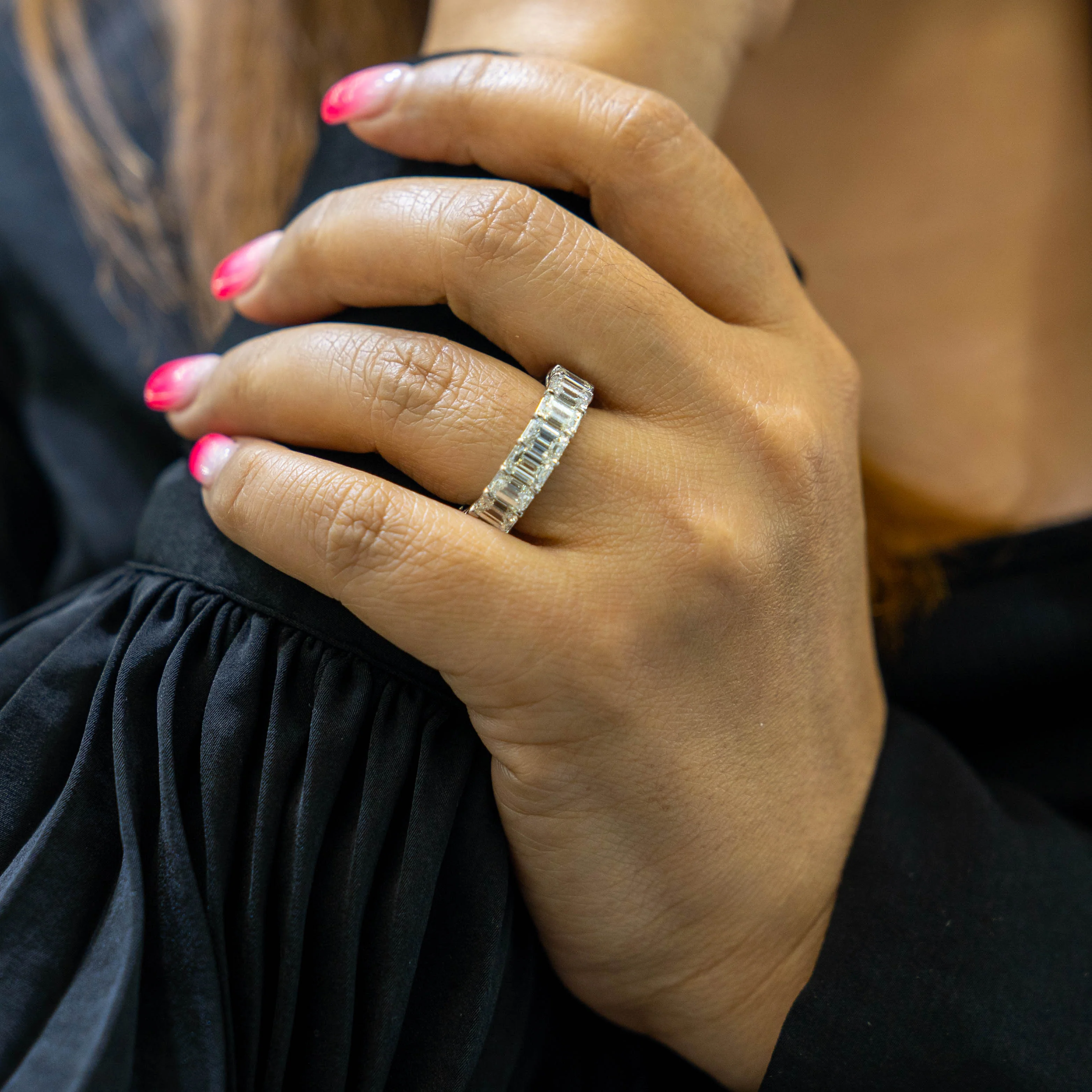 Emerald Cut Eternity Diamond Ring 6.50 CT - Image 2