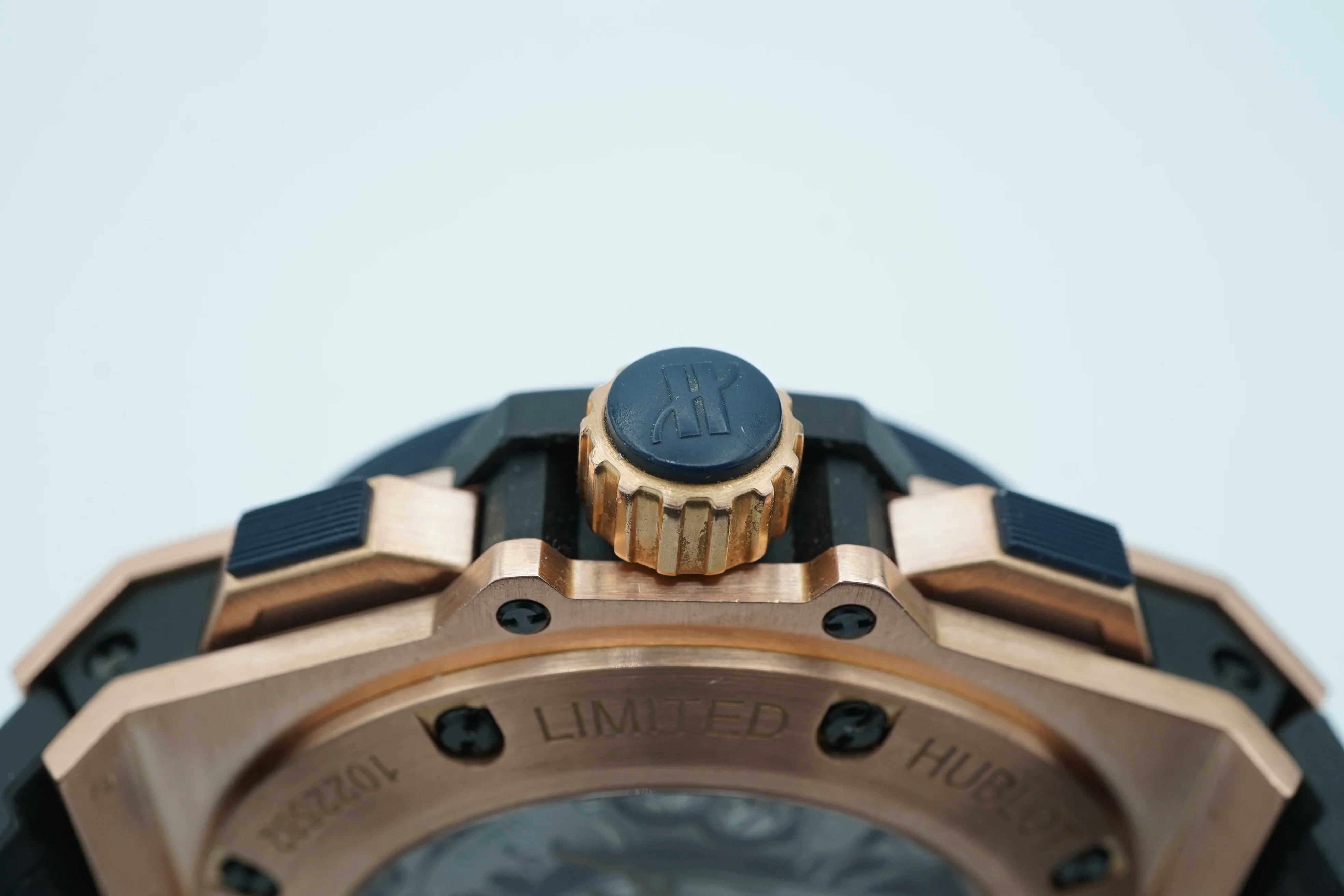Hublot King Power Special One 18K Rose Gold Automatic Chronograph Skeletonized Dial Complete Set 2015 - Image 5
