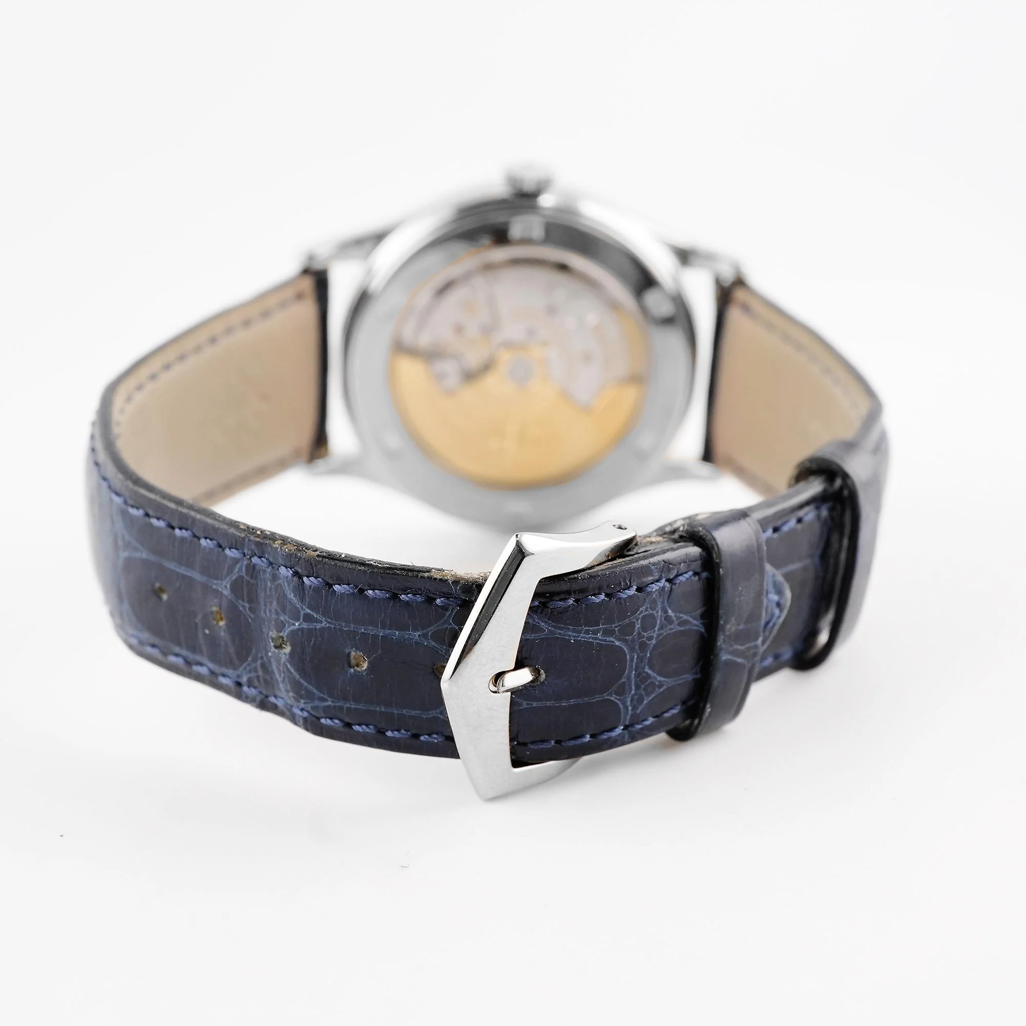 Patek Philippe 5296G-001 Calatrava 18K White Gold Silver Dial Black Leather Strap Box and Papers 2006 - Image 4