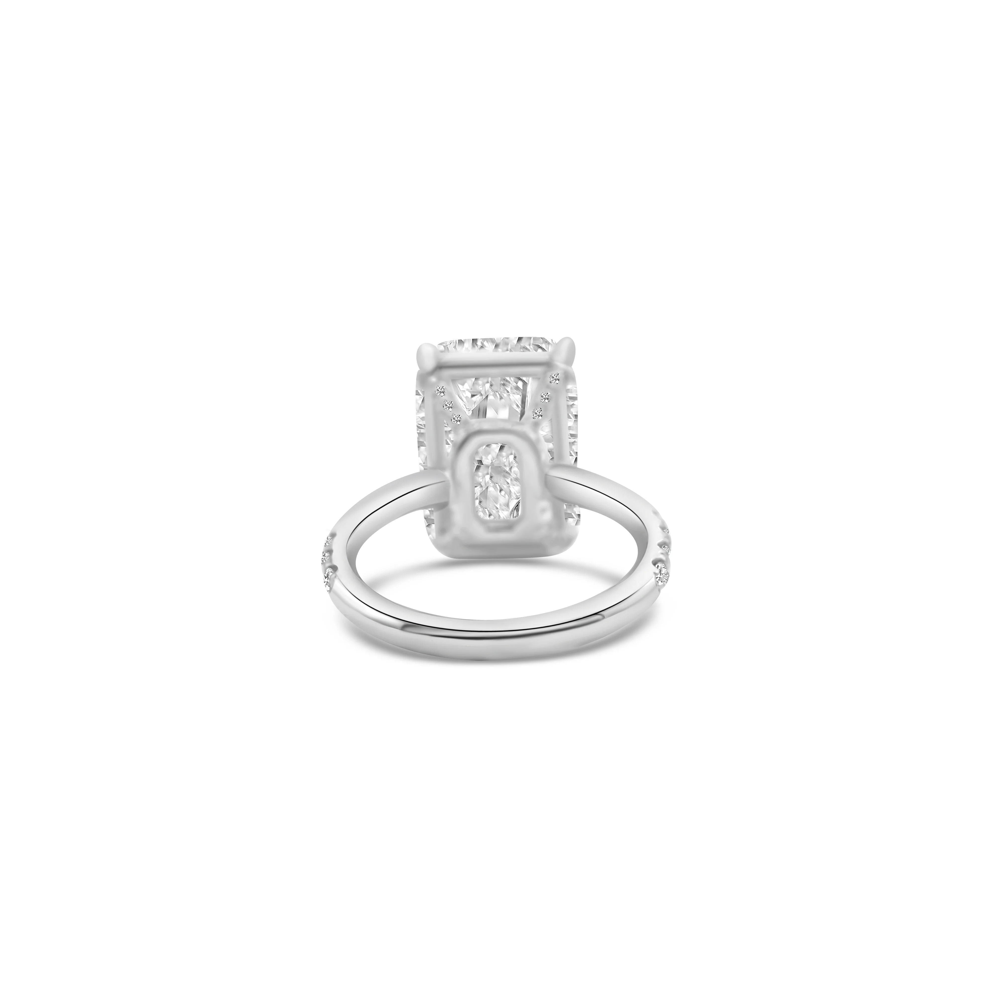 Platinum Radiant-Cut Diamond Engagement Ring 8.89 CT - Image 4