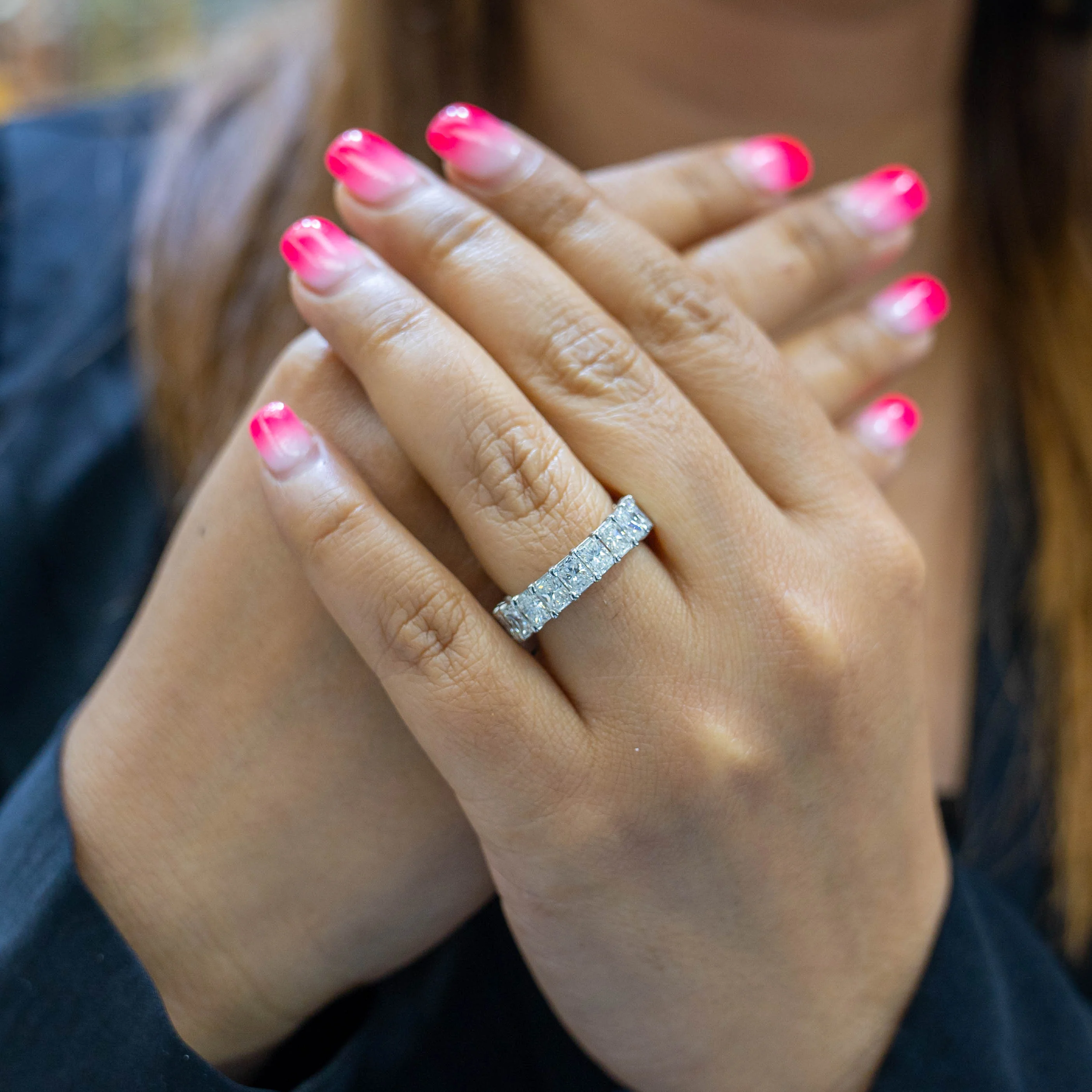 Radiant Cut Eternity Diamond Ring 6.30 CT - Image 2