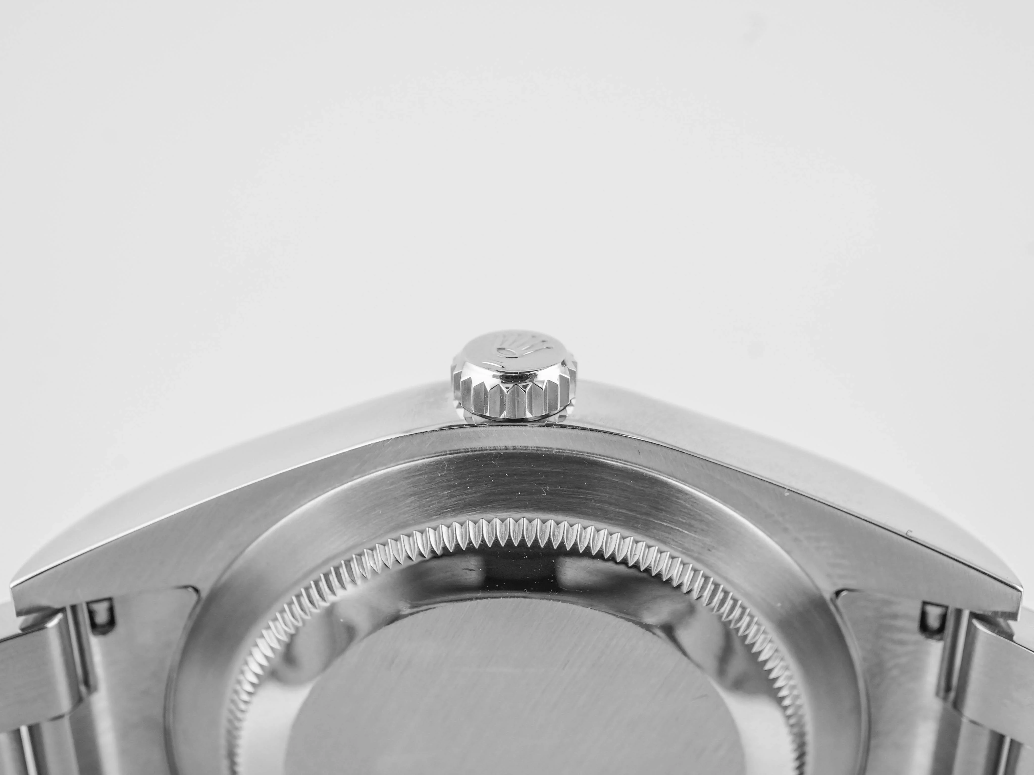 Rolex 114300 Oyster Perpetual 39 mm Smooth Bezel Black Dial Oyster Bracelet Box and Papers 2018 - Image 8