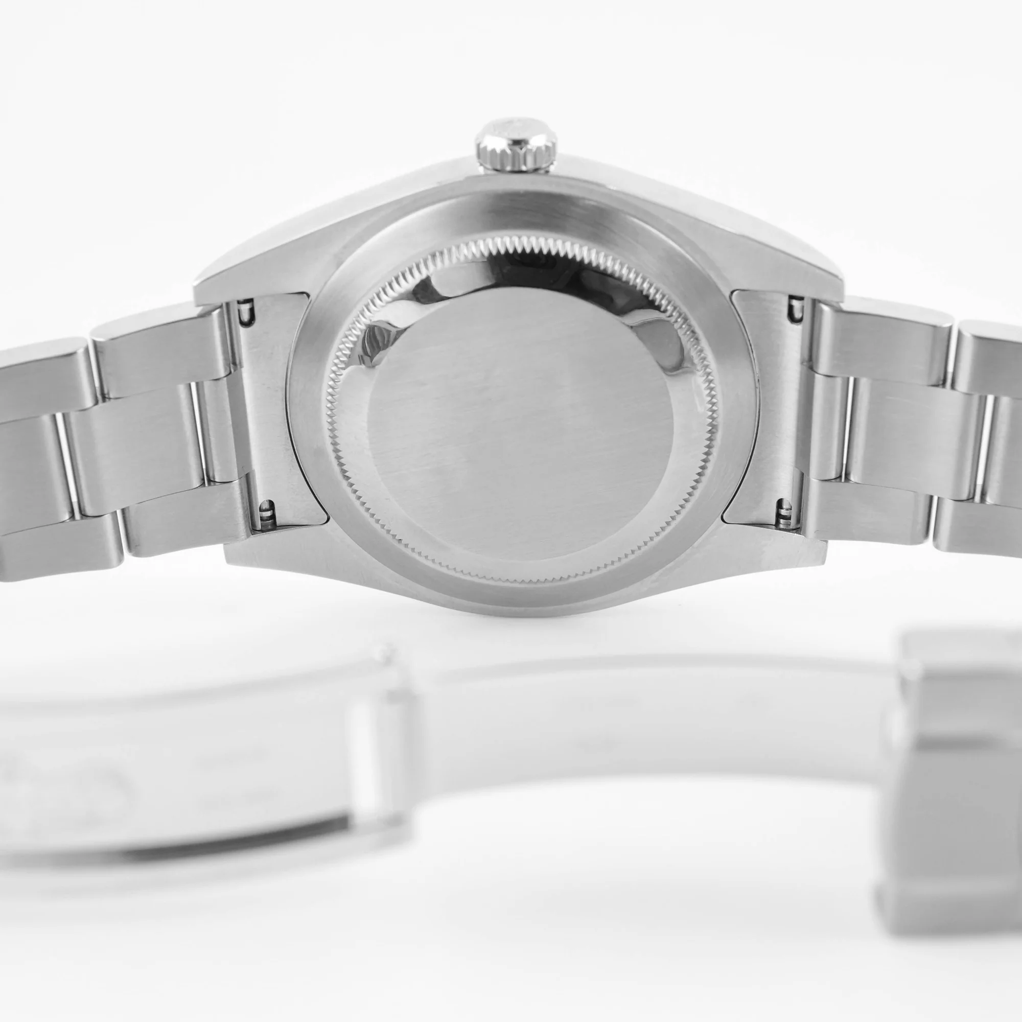 Rolex 114300 Oyster Perpetual 39 mm Smooth Blue Dial Stainless Steel Box and Papers 2015 - Image 10
