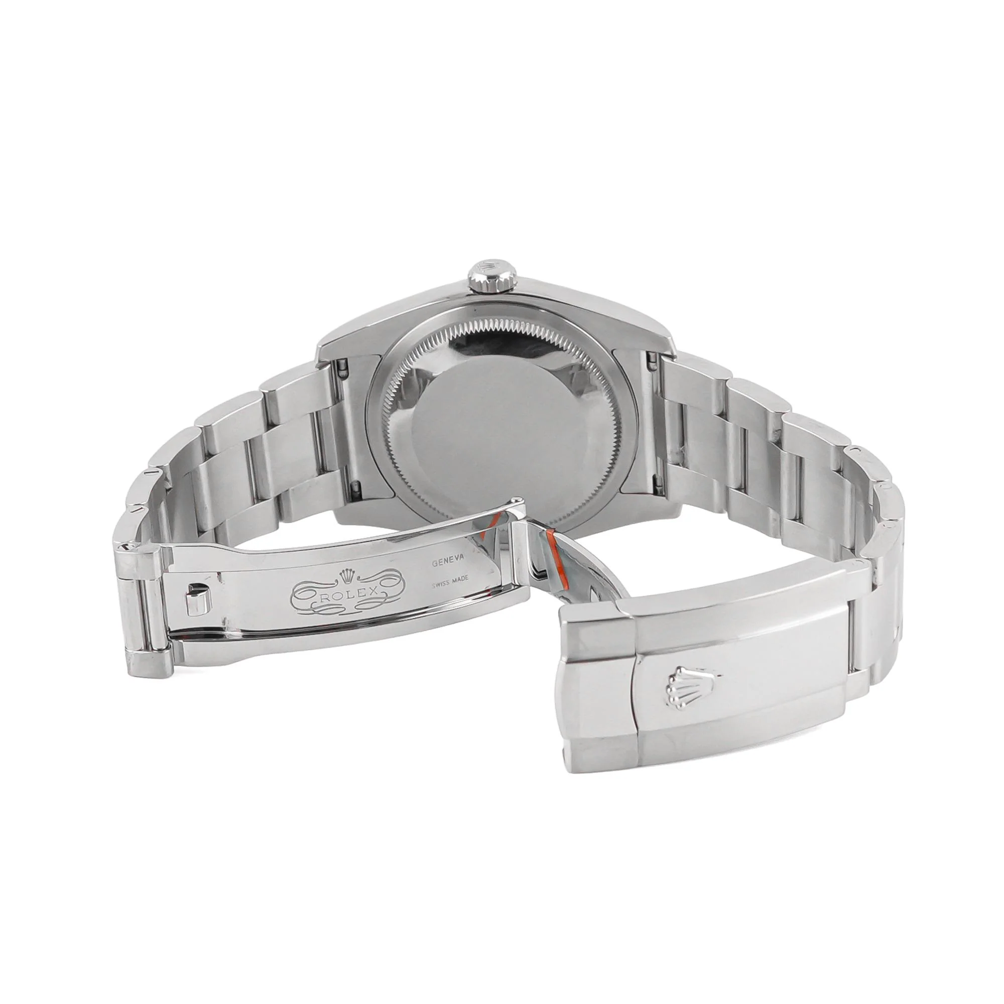 Rolex 116200 Datejust 36 mm Smooth Bezel Blue Roman Dial Oyster Bracelet Box and Papers 2018 - Image 4