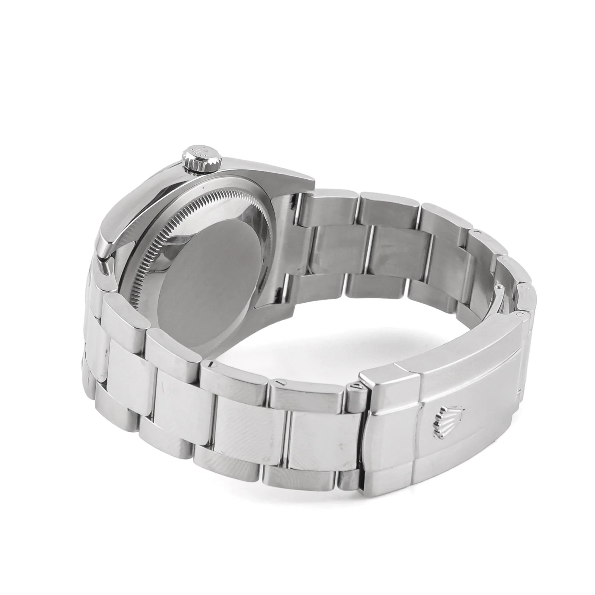 Rolex 116200 Datejust 36 mm Smooth Bezel Blue Roman Dial Oyster Bracelet Box and Papers 2019 - Image 4