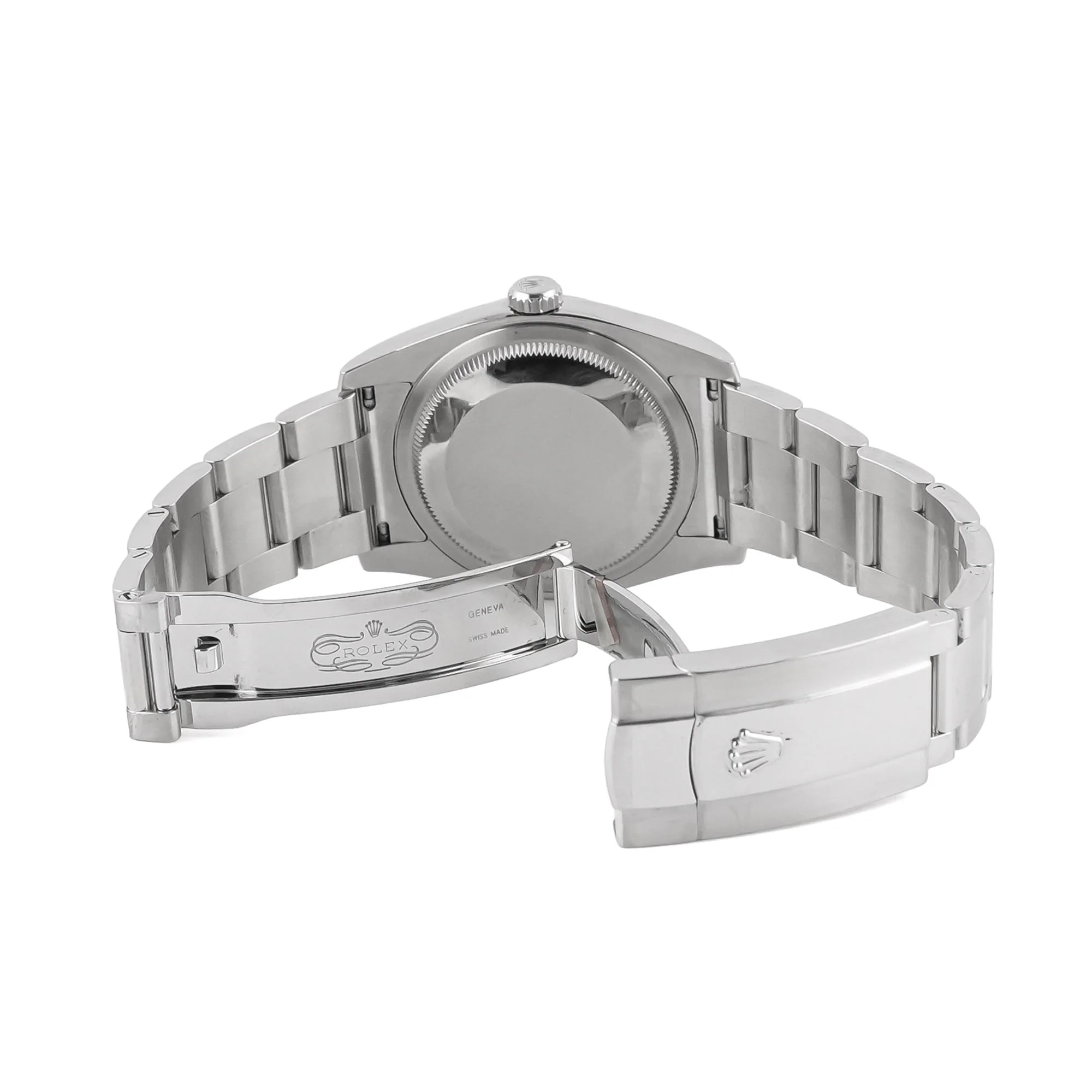 Rolex 116200 Datejust 36 mm Smooth Bezel Blue Roman Dial Oyster Bracelet Box and Papers 2019 - Image 5