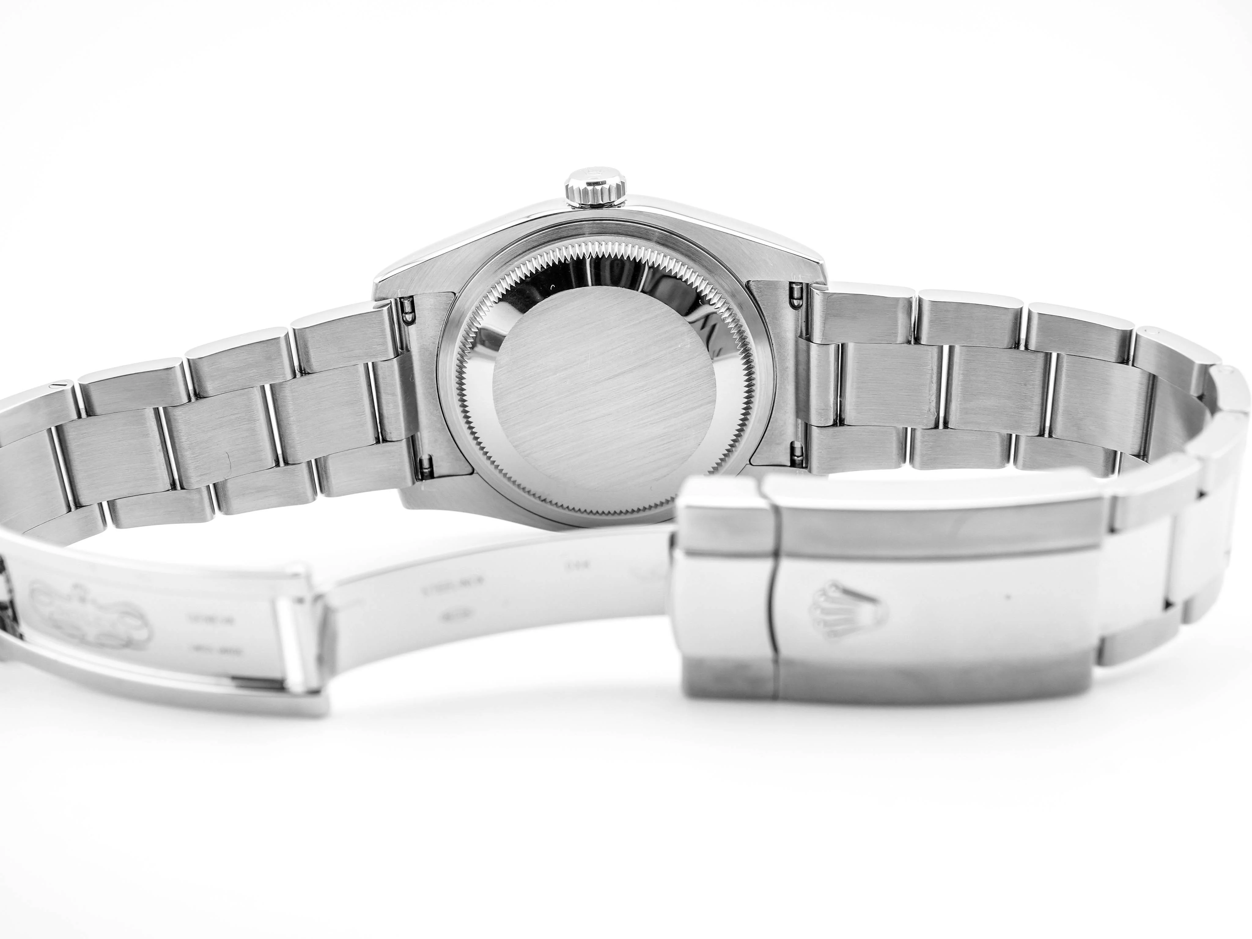 Rolex 116200 Datejust 36 mm Smooth Bezel Rhodium Grey Dial Oyster Bracelet Box and Papers 2014 - Image 10