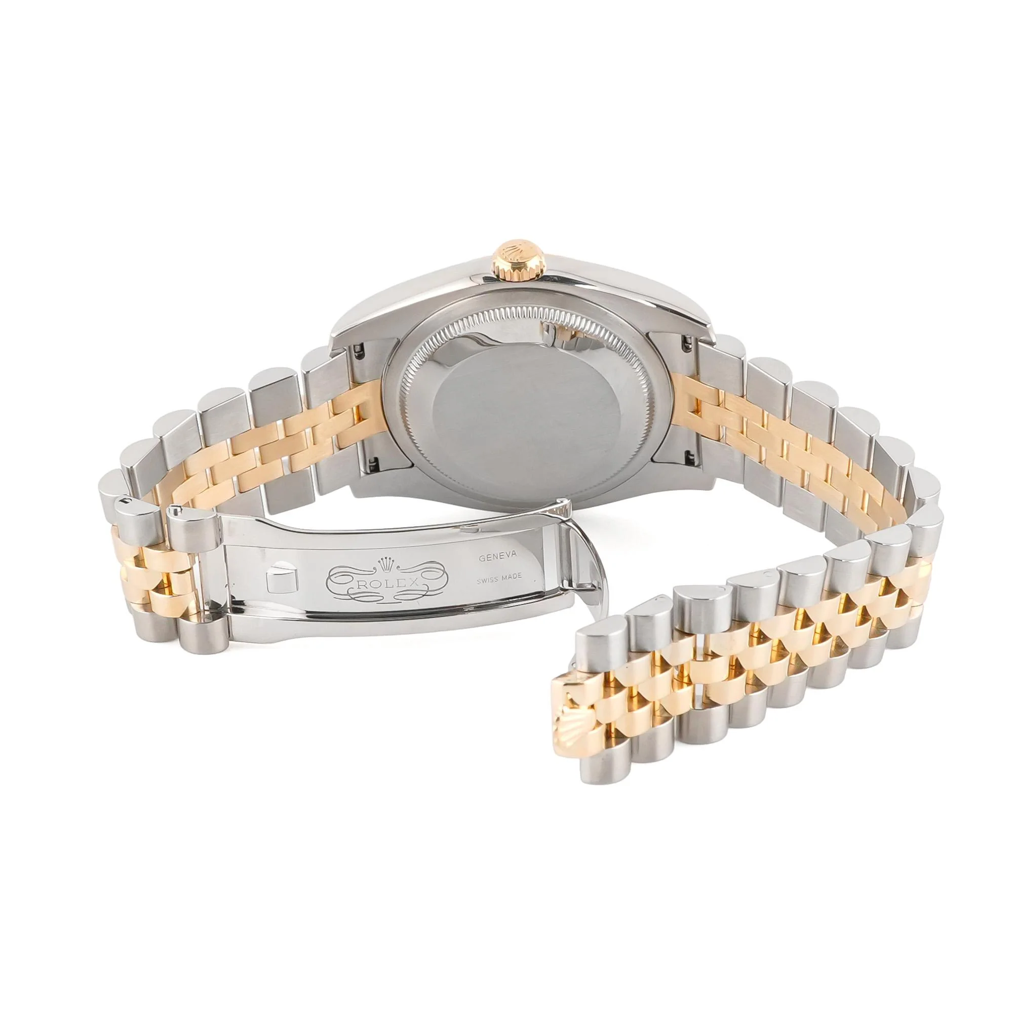 Rolex 116233 Datejust 36 mm Fluted Bezel Champagne Diamond Dial Jubilee Bracelet Box and Papers 2015 - Image 4
