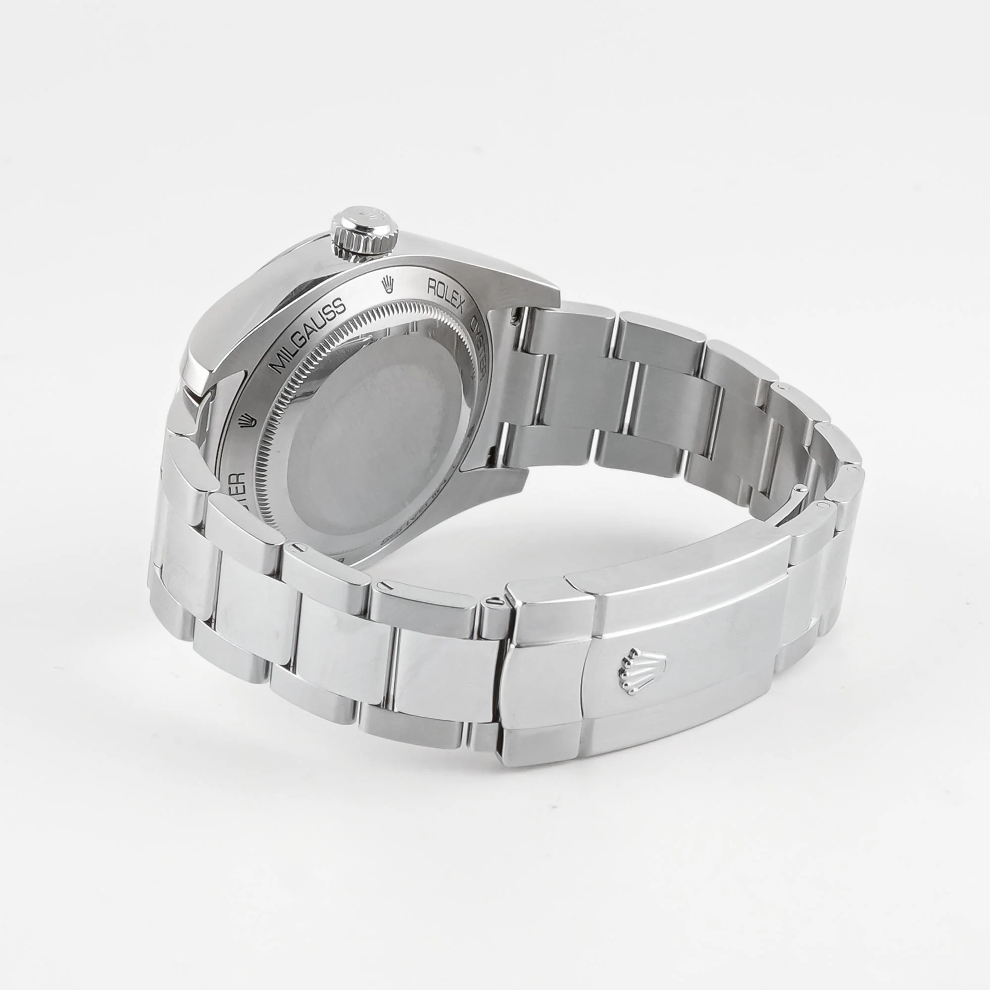 Rolex 116400GV Milgauss 40 mm Smooth Bezel Blue Index Dial Oyster Bracelet Box and Papers 2019 - Image 5