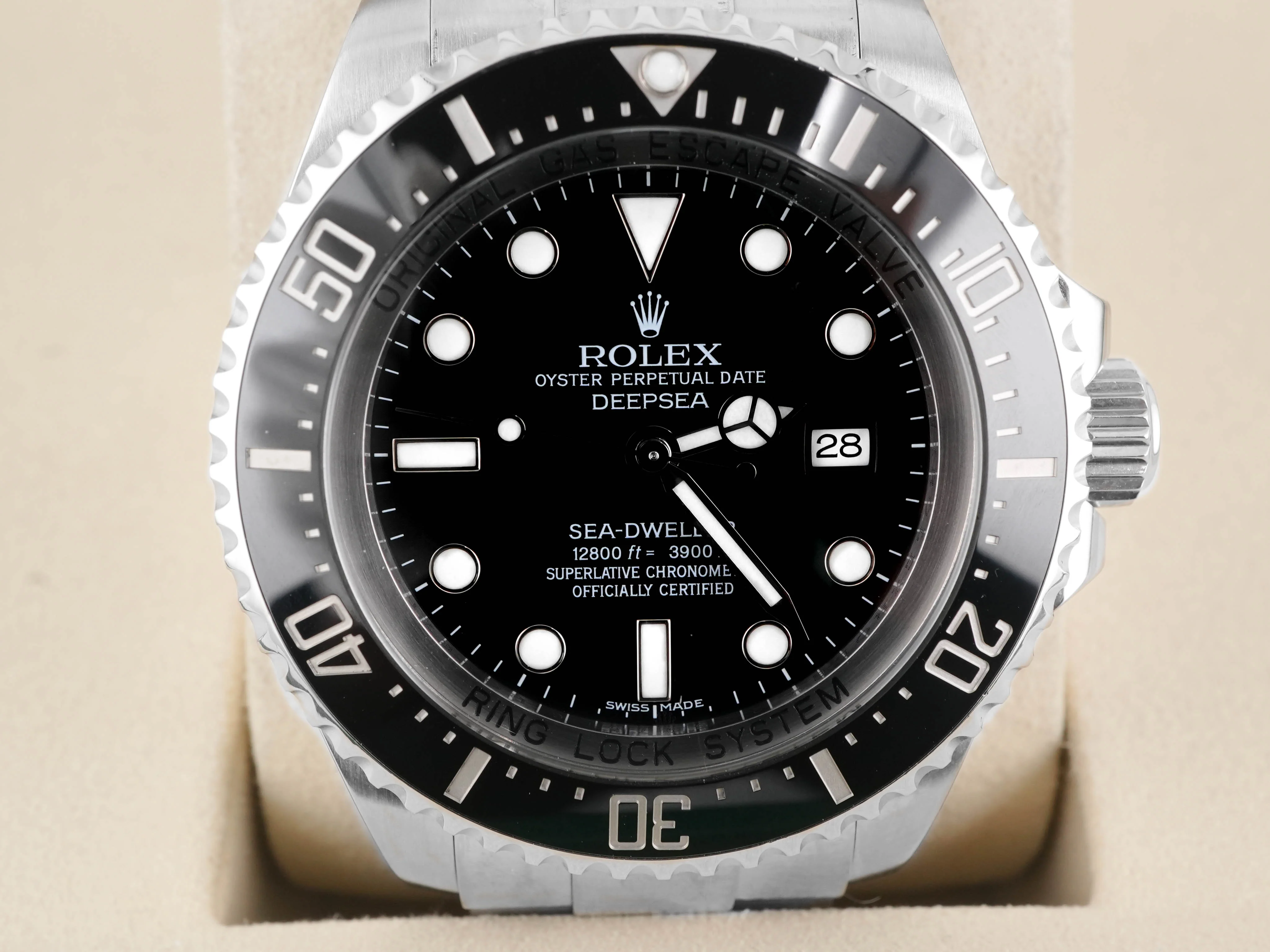 Rolex 116660 Sea-Dweller Deepsea 44 mm Black Ceramic Bezel Black Dial Box and Papers 2015 - Image 3