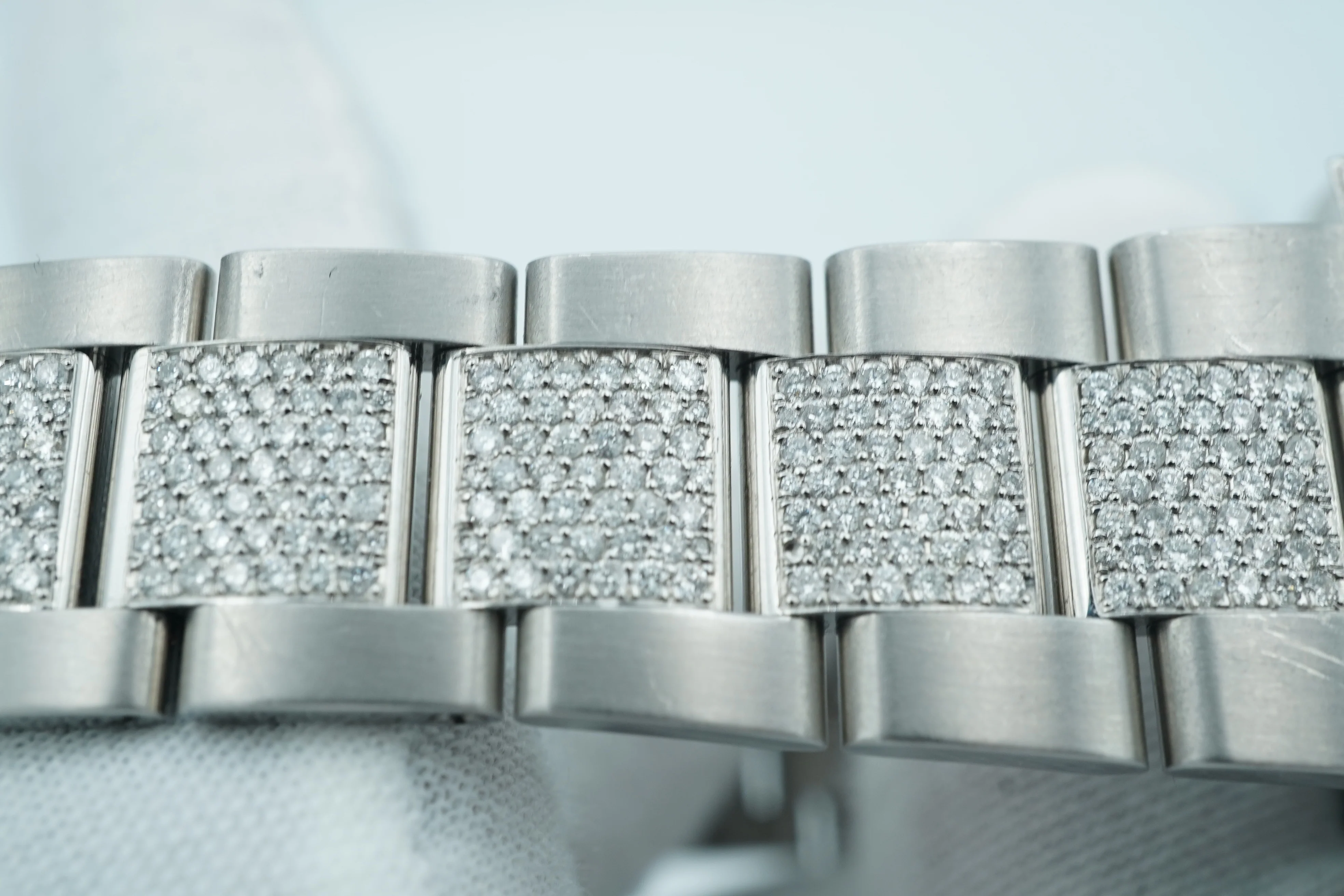 Rolex 116710LN GMT-Master II 40 mm Custom Diamond Bezel Black Dial Oyster Pave Bracelet Complete Set 2017 - Image 7