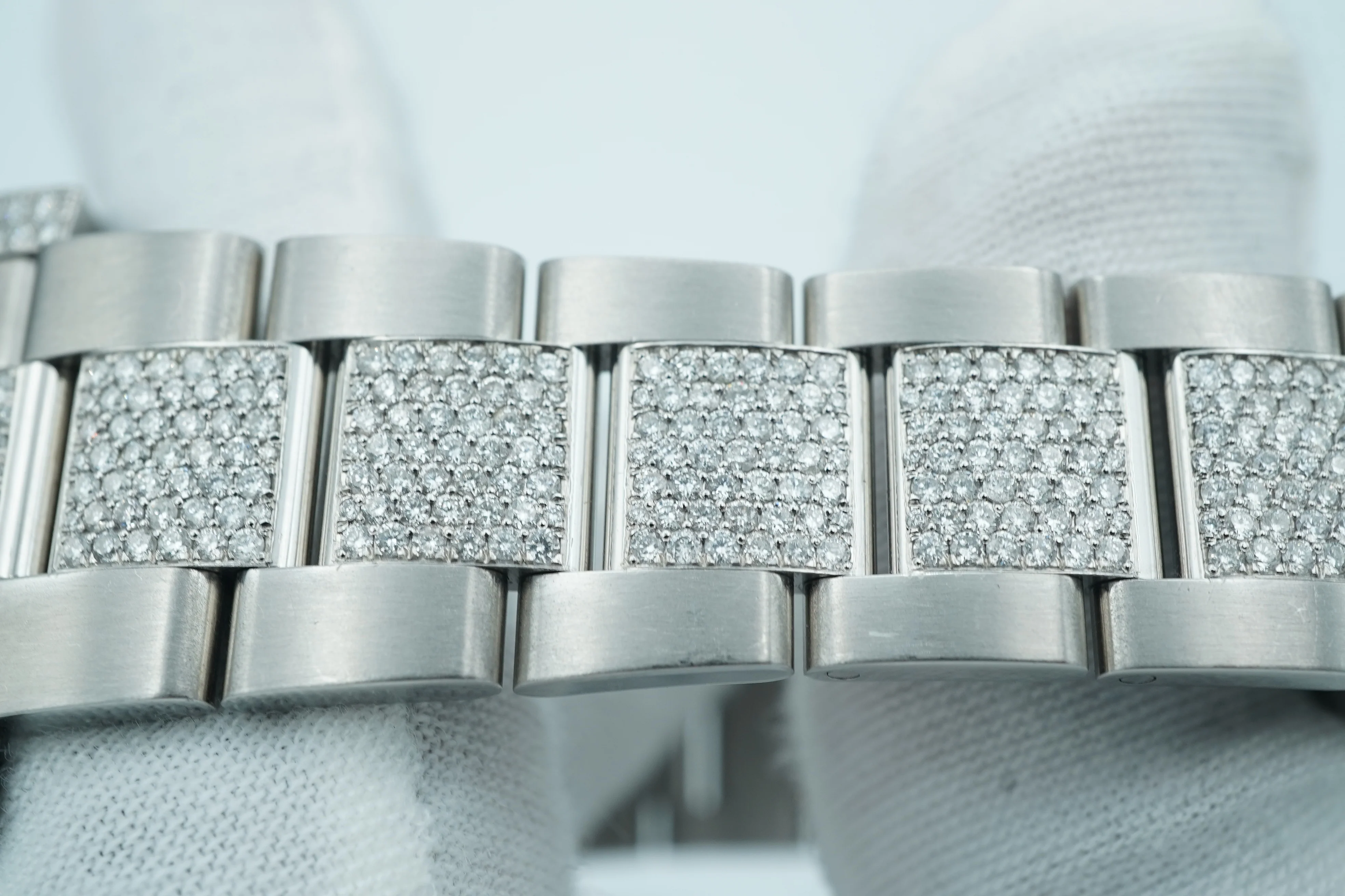 Rolex 116710LN GMT-Master II 40 mm Custom Diamond Bezel Black Dial Oyster Pave Bracelet Complete Set 2017 - Image 8