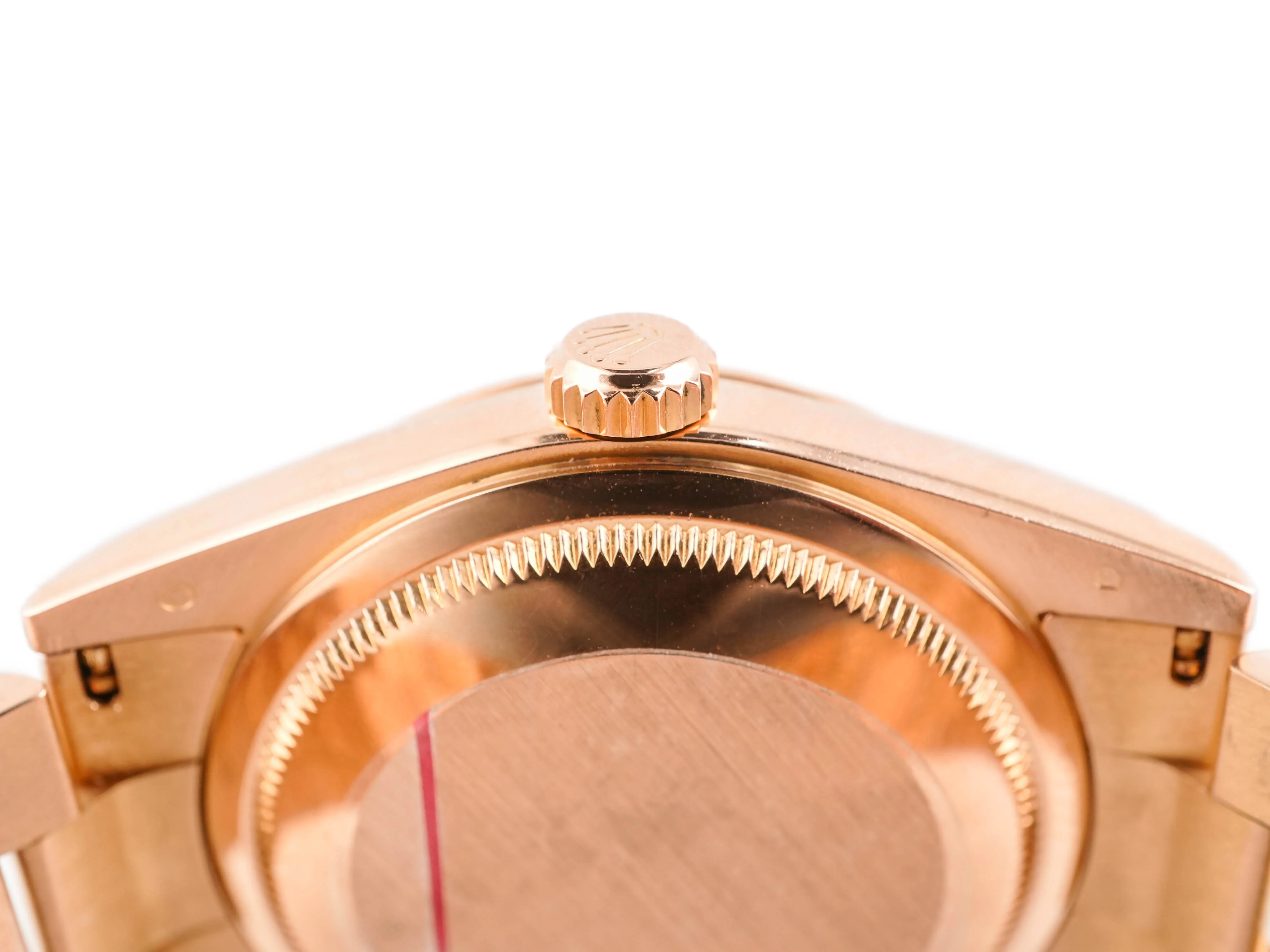 Rolex 118235 Day-Date 36 mm 18K Rose Gold Pink Champagne Diamond Dial President Bracelet 2005 - Image 8