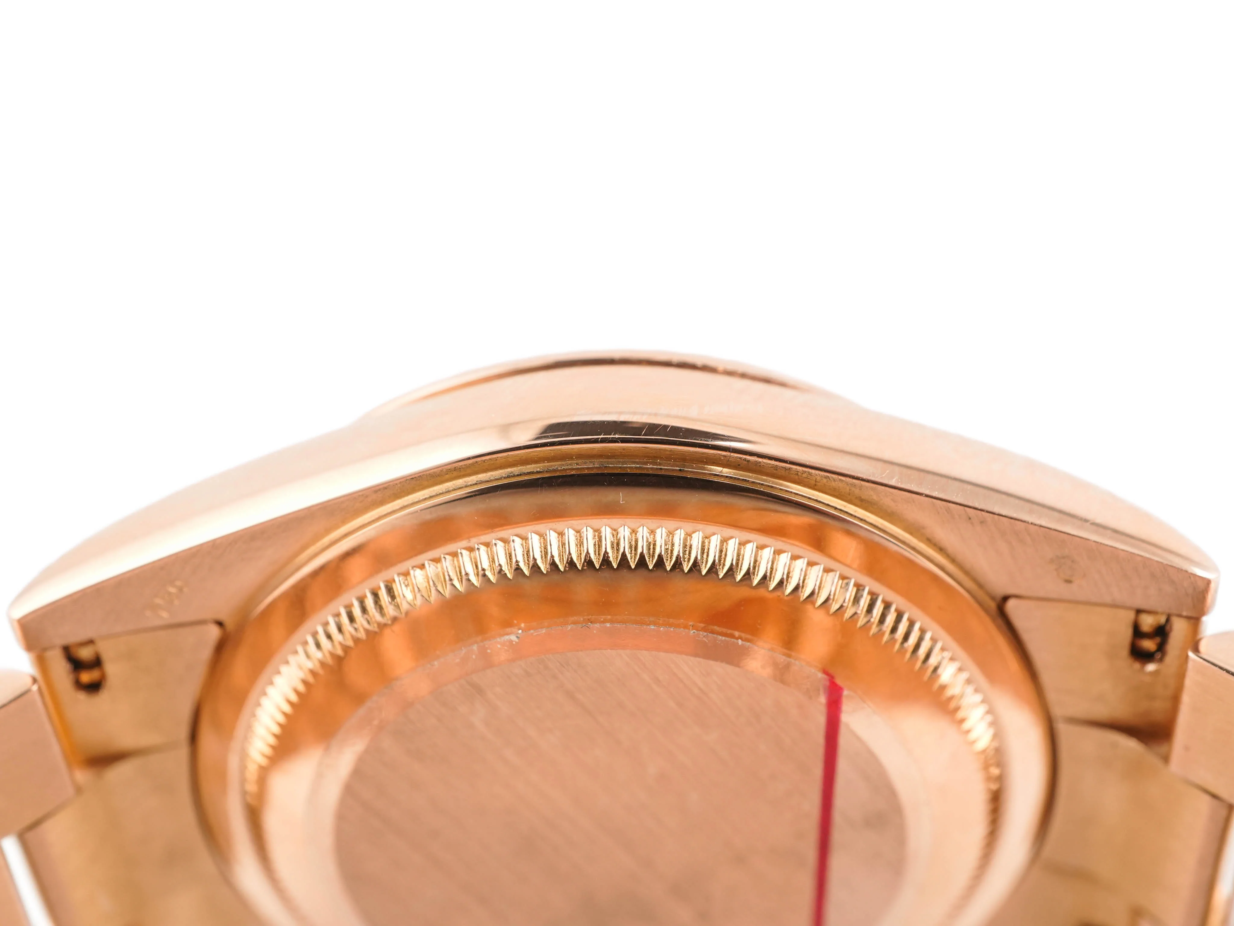 Rolex 118235 Day-Date 36 mm 18K Rose Gold Pink Champagne Diamond Dial President Bracelet 2005 - Image 9