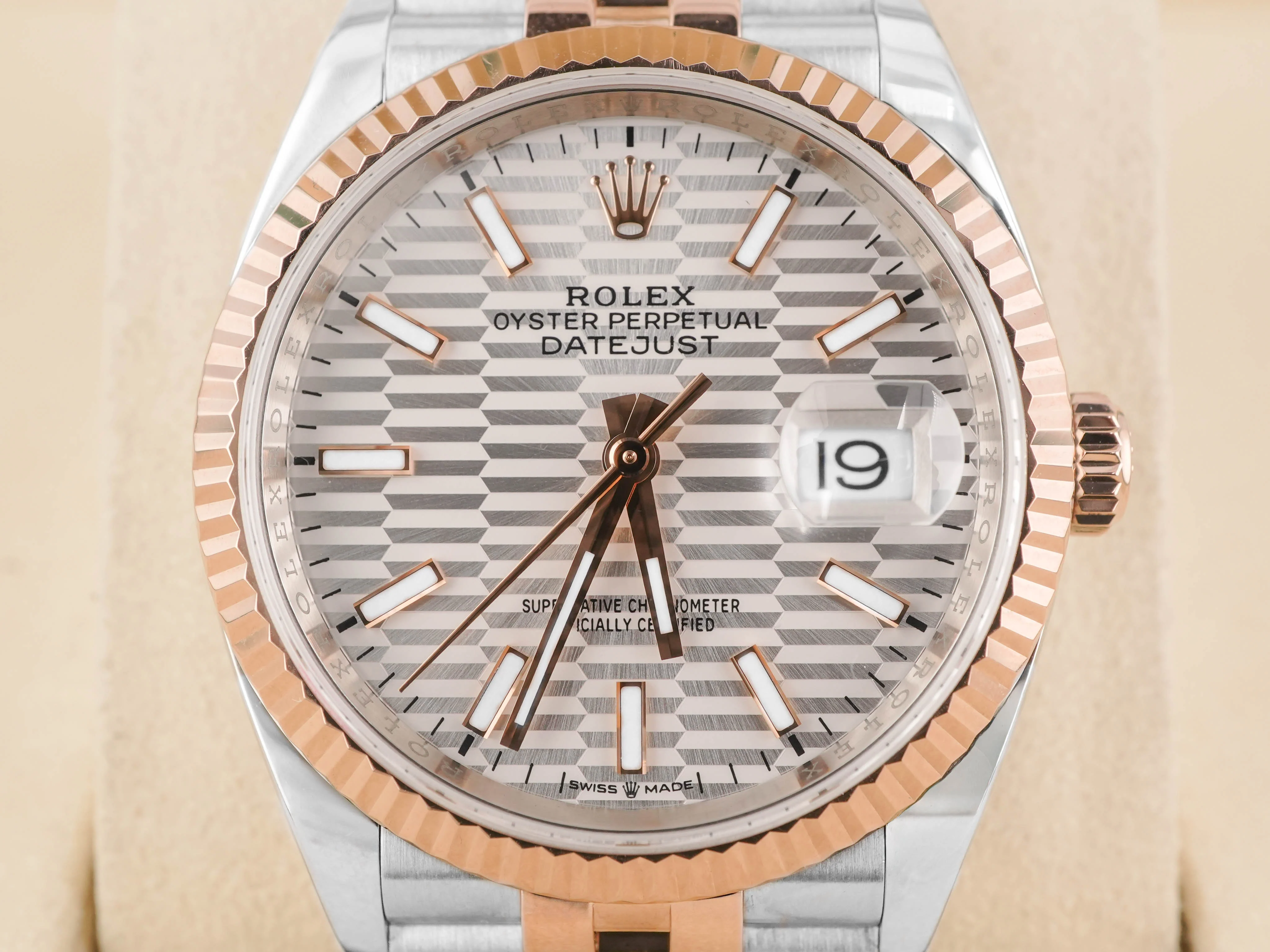 Rolex 126231 Datejust 36 mm Silver Fluted Motif Index Dial Jubilee Bracelet Box and Papers 2022 - Image 3