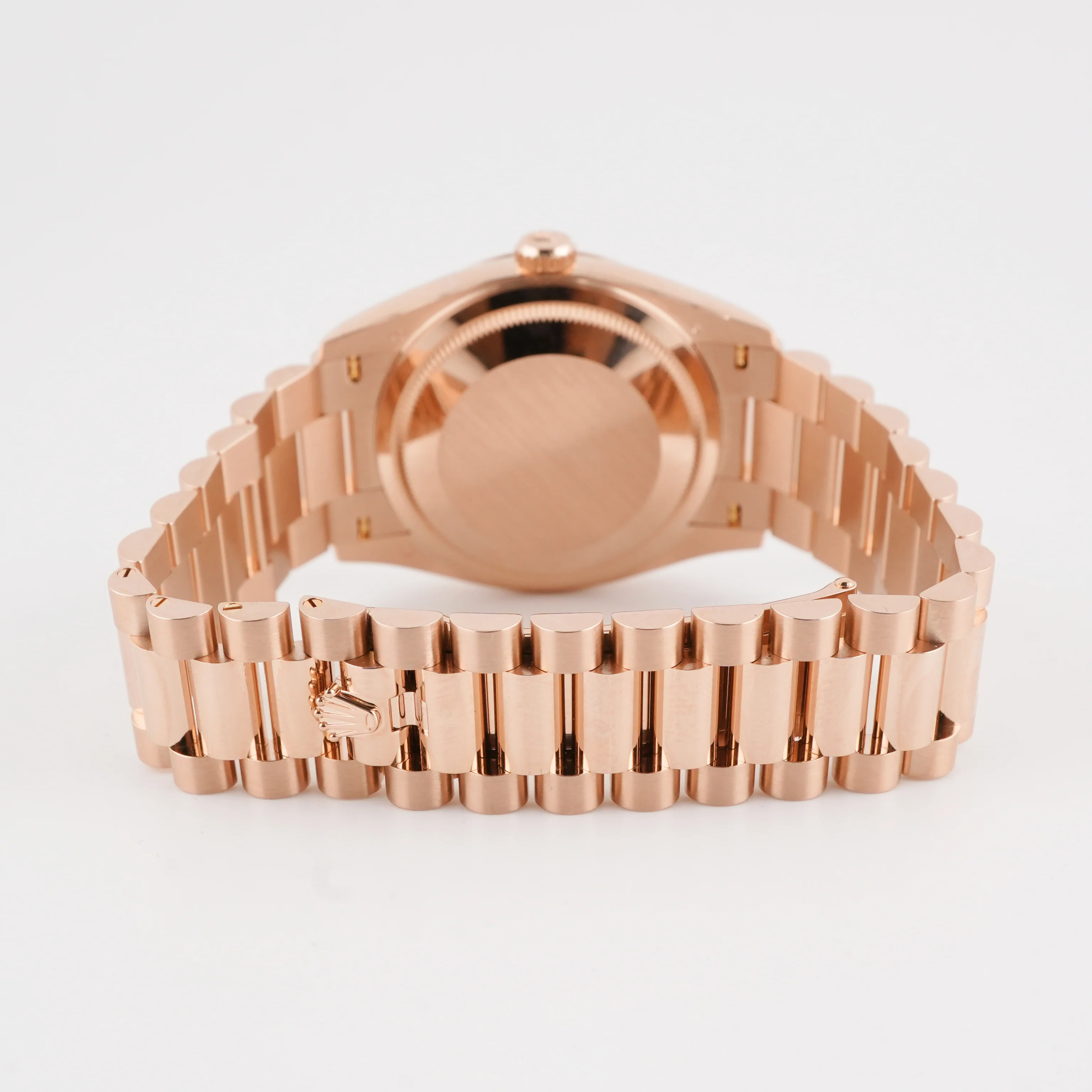 Rolex 128235 Day-Date 36 mm 18K Rose Gold Blue Dial President Bracelet Box and Papers 2026 - Image 5