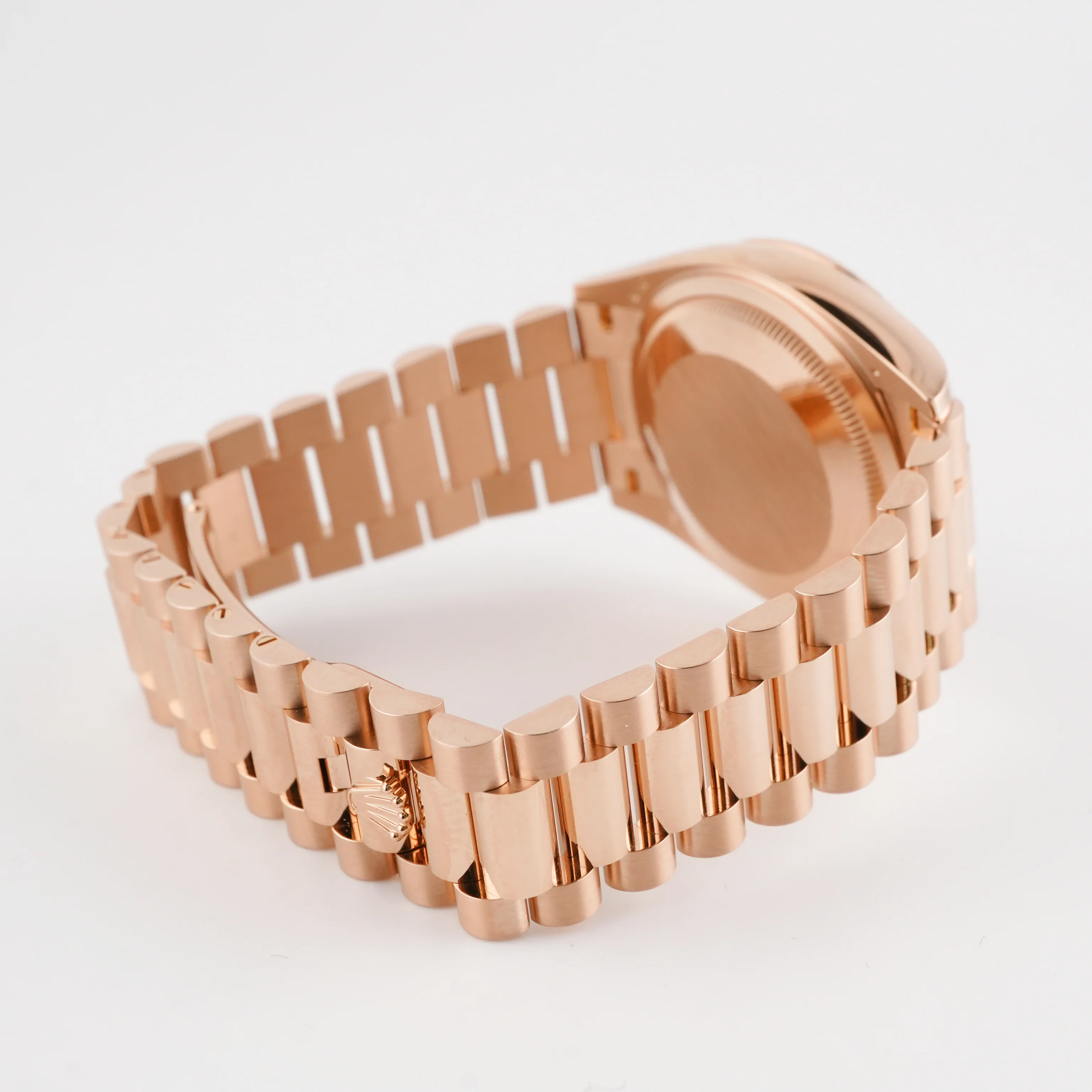 Rolex 128235 Day-Date 36 mm 18K Rose Gold Blue Dial President Bracelet Box and Papers 2026 - Image 7