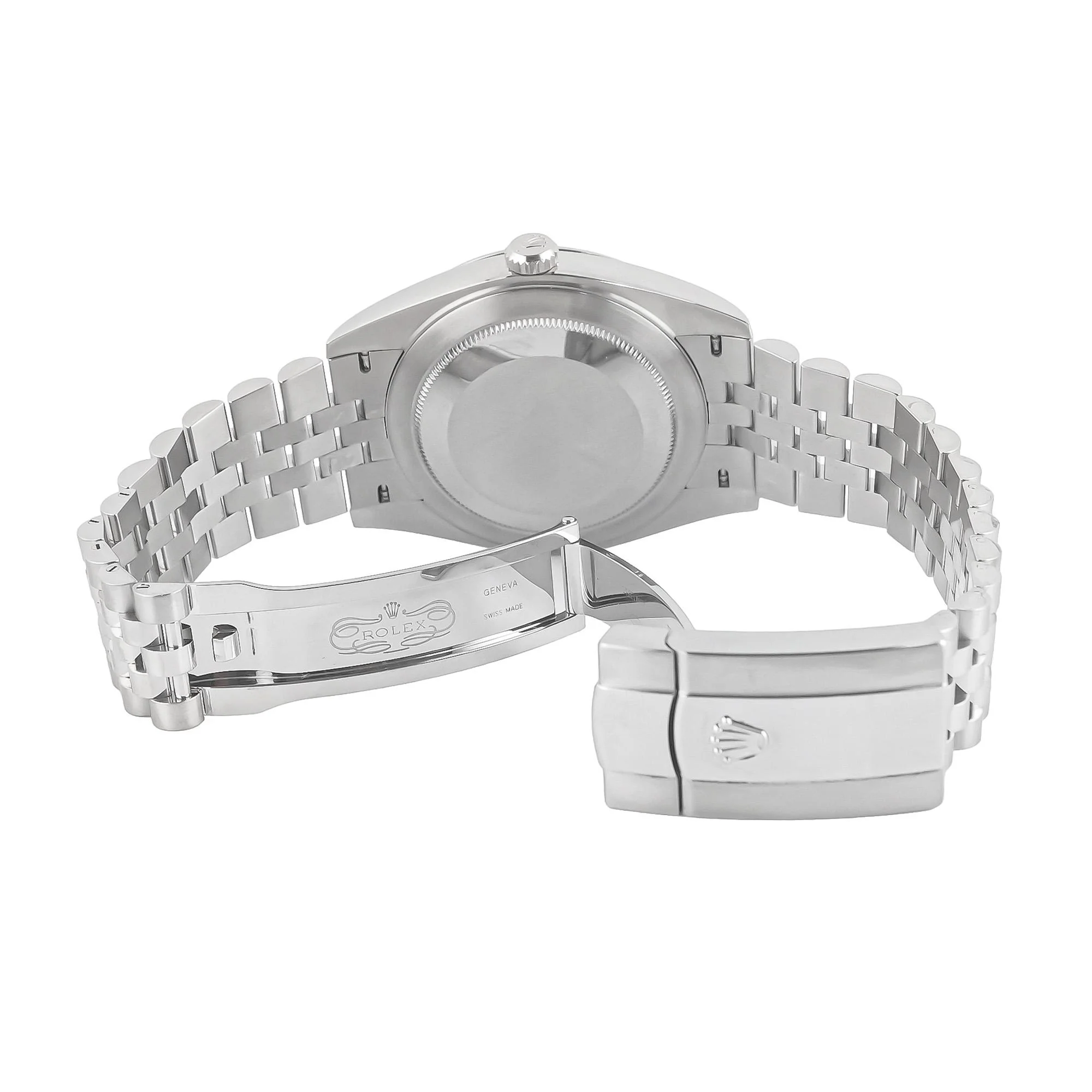 Rolex 126300 Datejust 41 mm Smooth Bezel Blue Index Dial Jubilee Bracelet Box and Papers 2022 - Image 4