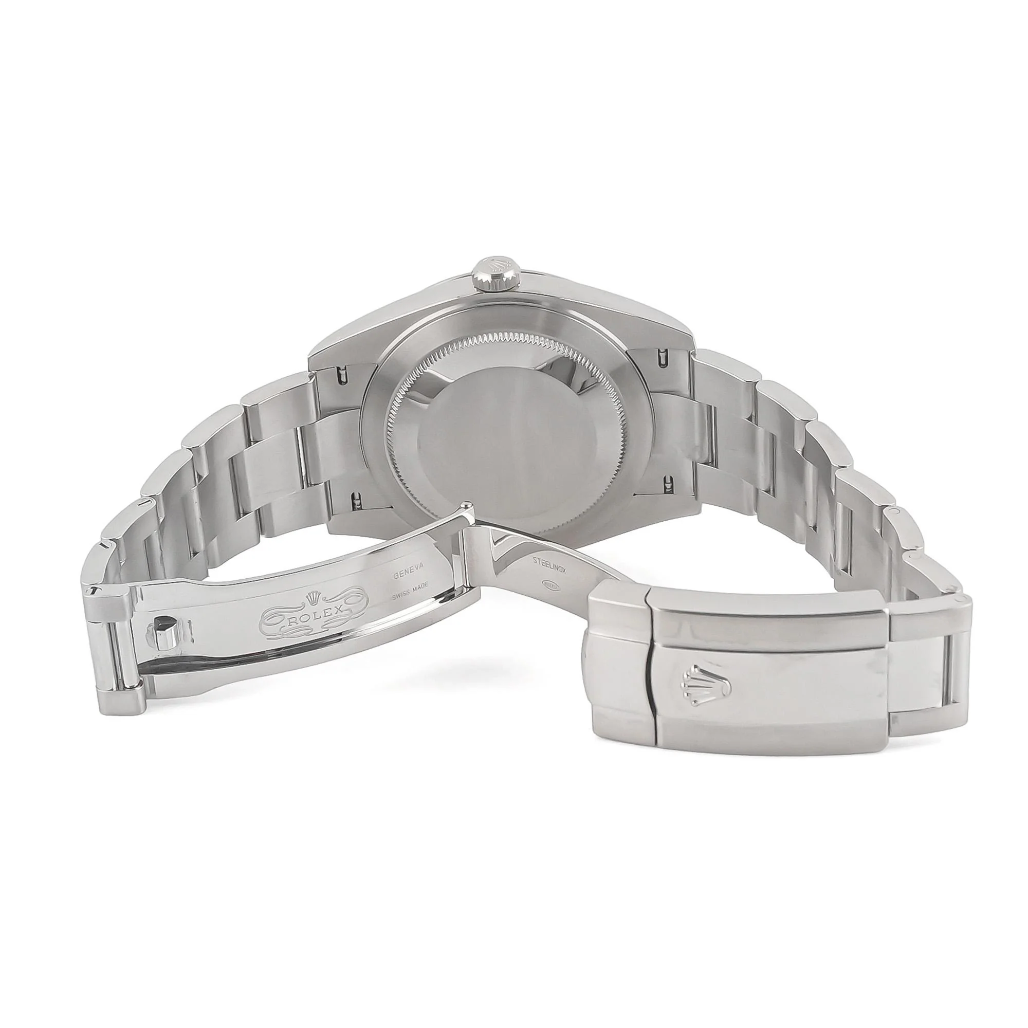 Rolex 126300 Datejust 41 mm Smooth Bezel Blue Roman Dial Oyster Bracelet Box and Papers 2025 - Image 4