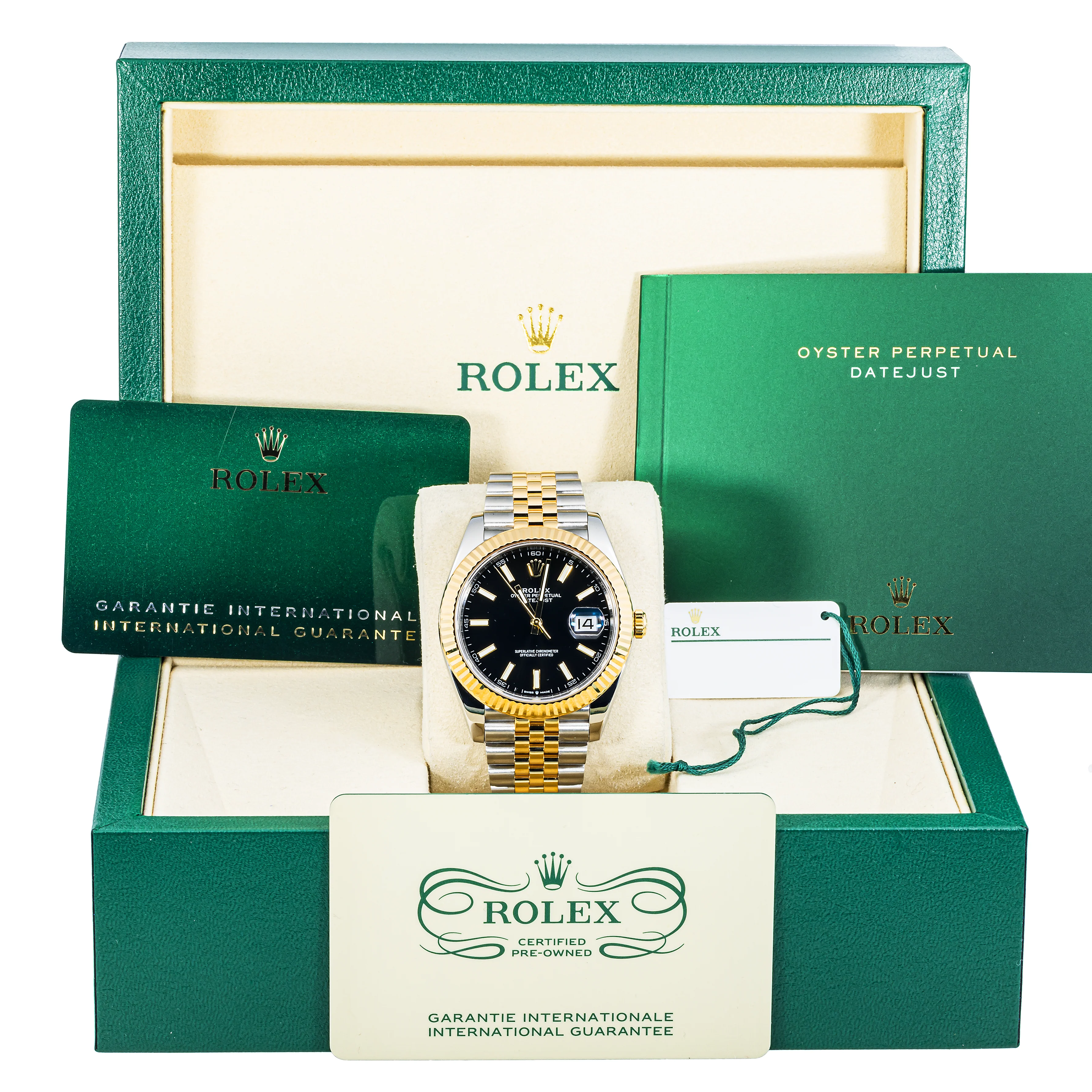 Rolex 126333 Datejust 41 mm Fluted Bezel Black Dial Jubilee Bracelet Box and Papers 2023 - Image 2
