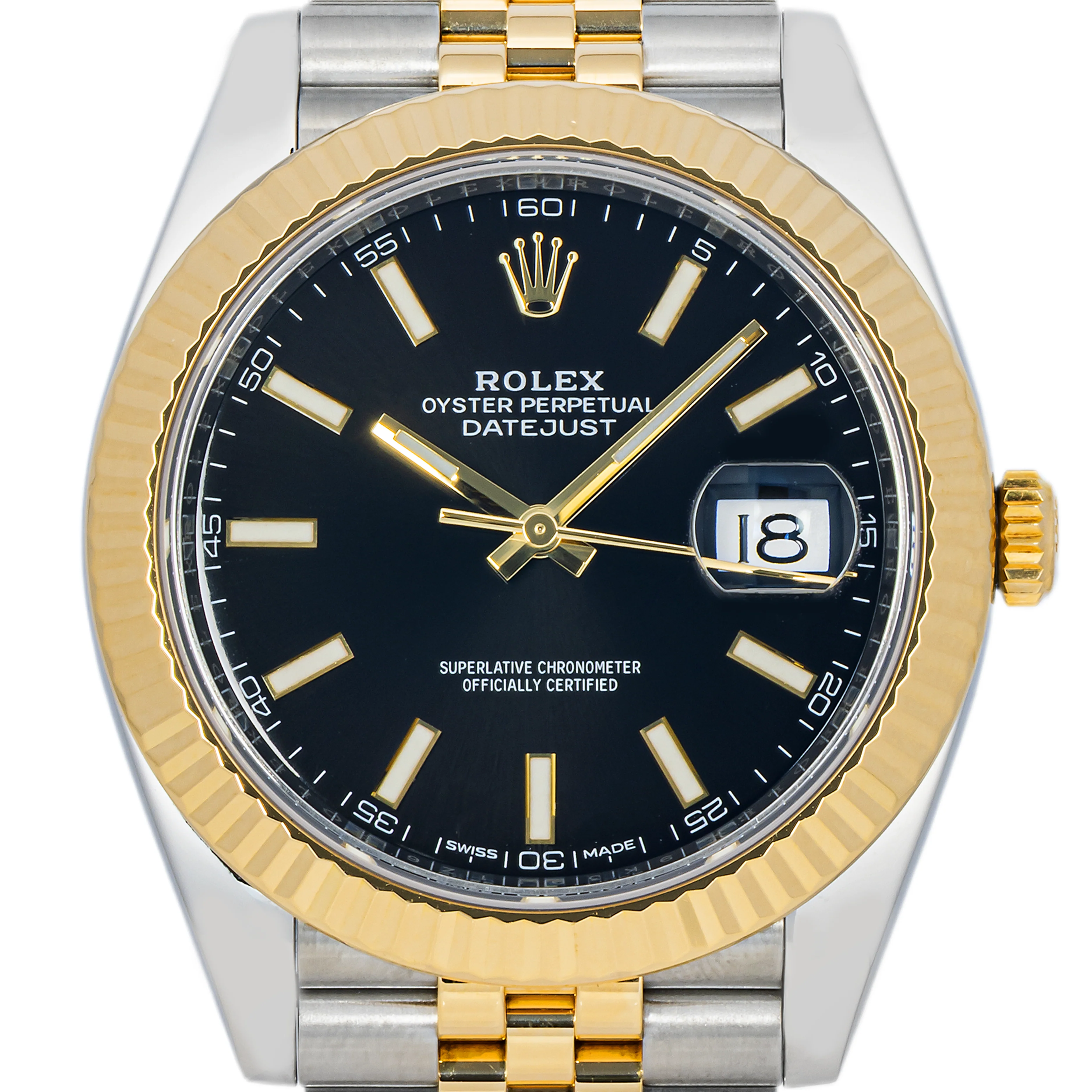 Rolex 126333 Datejust 41 mm Fluted Bezel Black Dial Jubilee Bracelet Box and Papers 2017 - Image 3