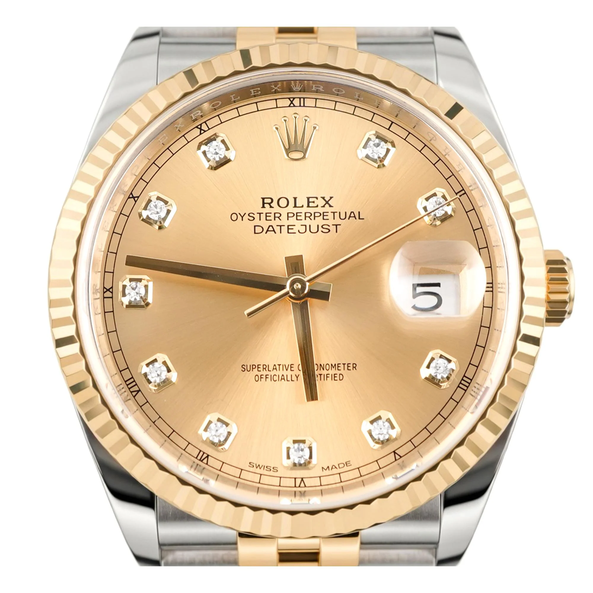 Rolex 126333 Datejust 41 mm Fluted Bezel Champagne Dial Jubilee Bracelet Box and Papers 2017 - Image 3